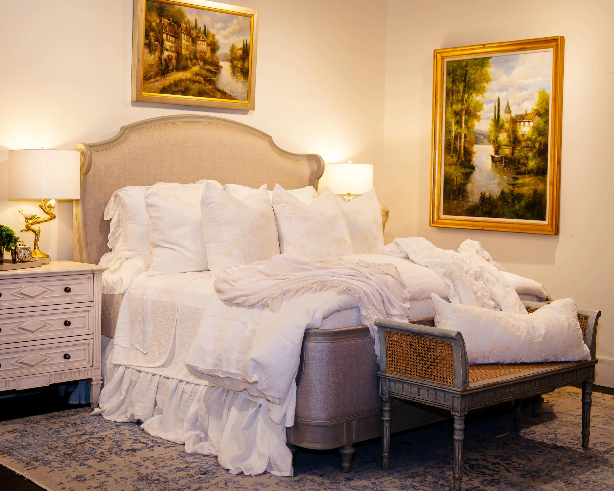 Sleep like you live a fairytale. 

Layered textures, soft hues, and effortless elegance - your dream bedroom starts here. 

See our vast, in-stock selection of Bella Notte Bedding today. 

 #bellanottelinens #livableluxury
