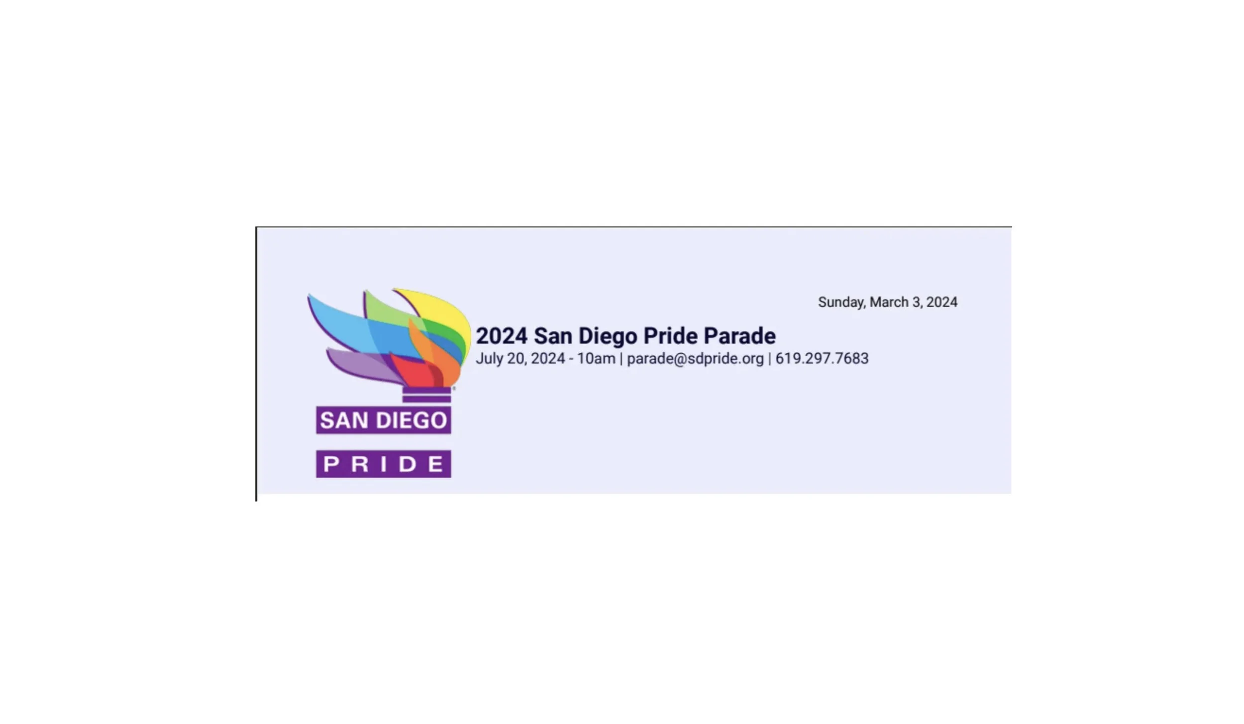 Pride Parade Float - July 2024