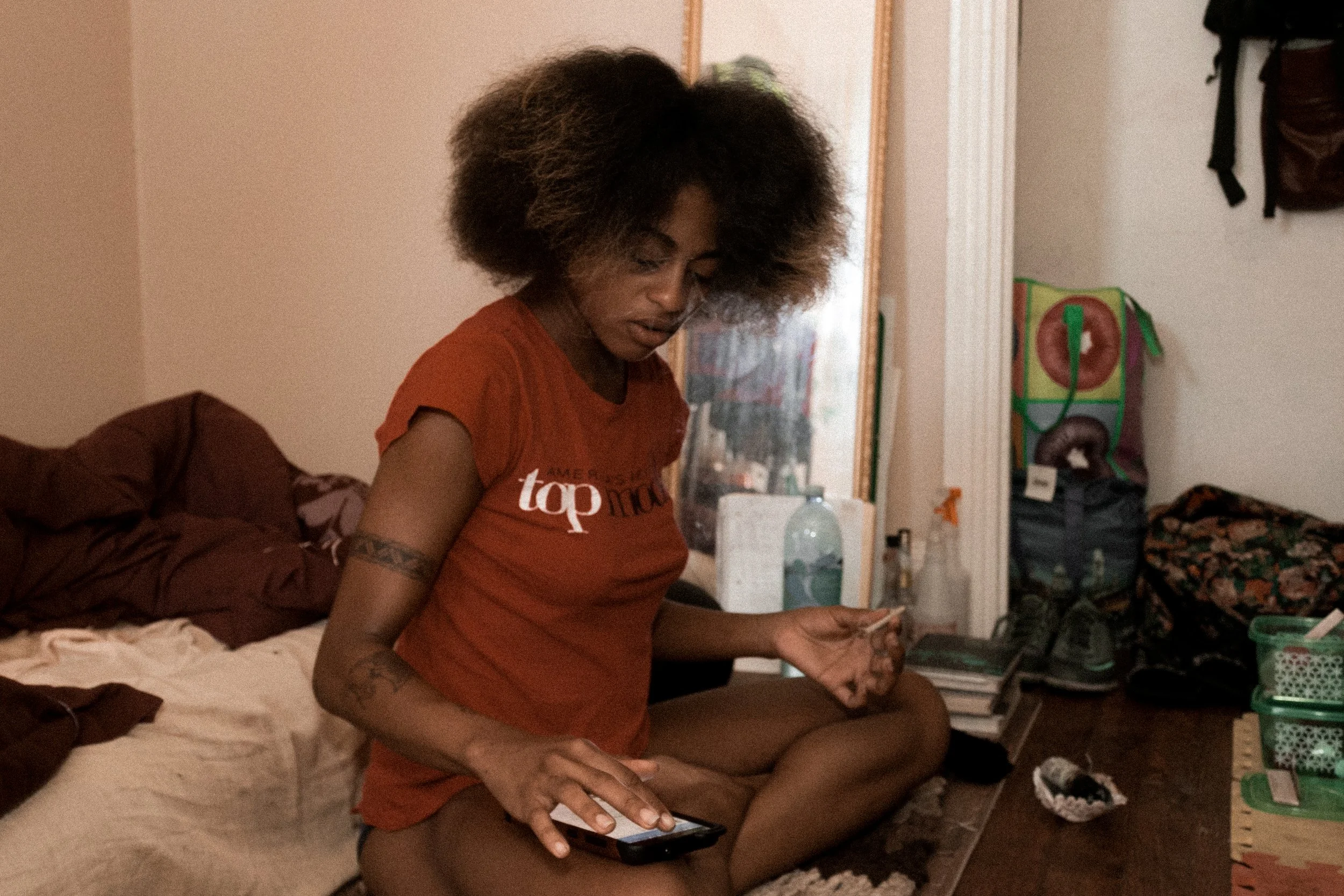 Smoking and browsing.