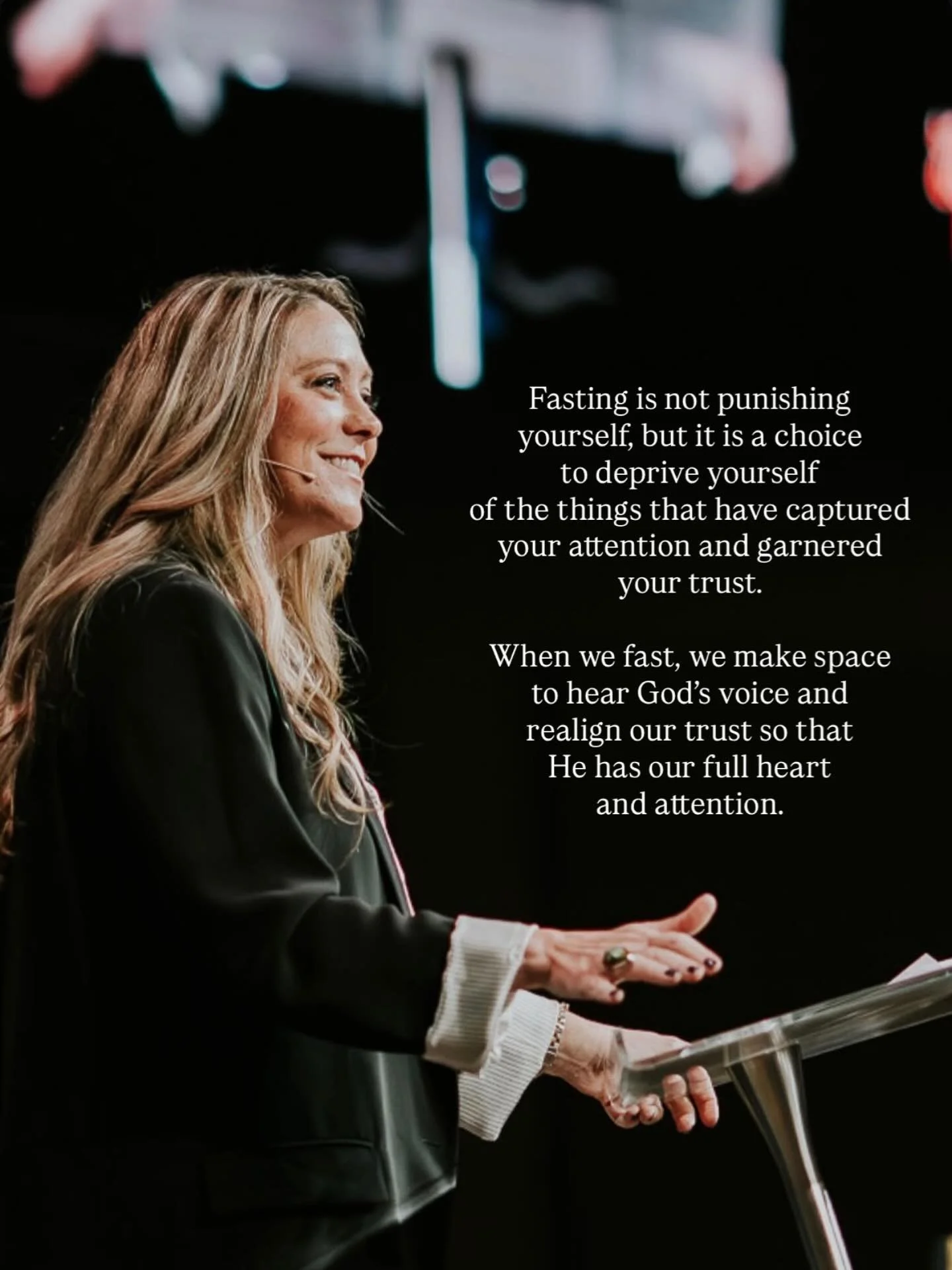We start our 21 Days of Prayer and Fasting tomorrow and I was so moved today by the beautiful conversations I experienced after I preached on the power of fasting. 

People are hungry for more of God, and desire to set aside time to seek His face. I&