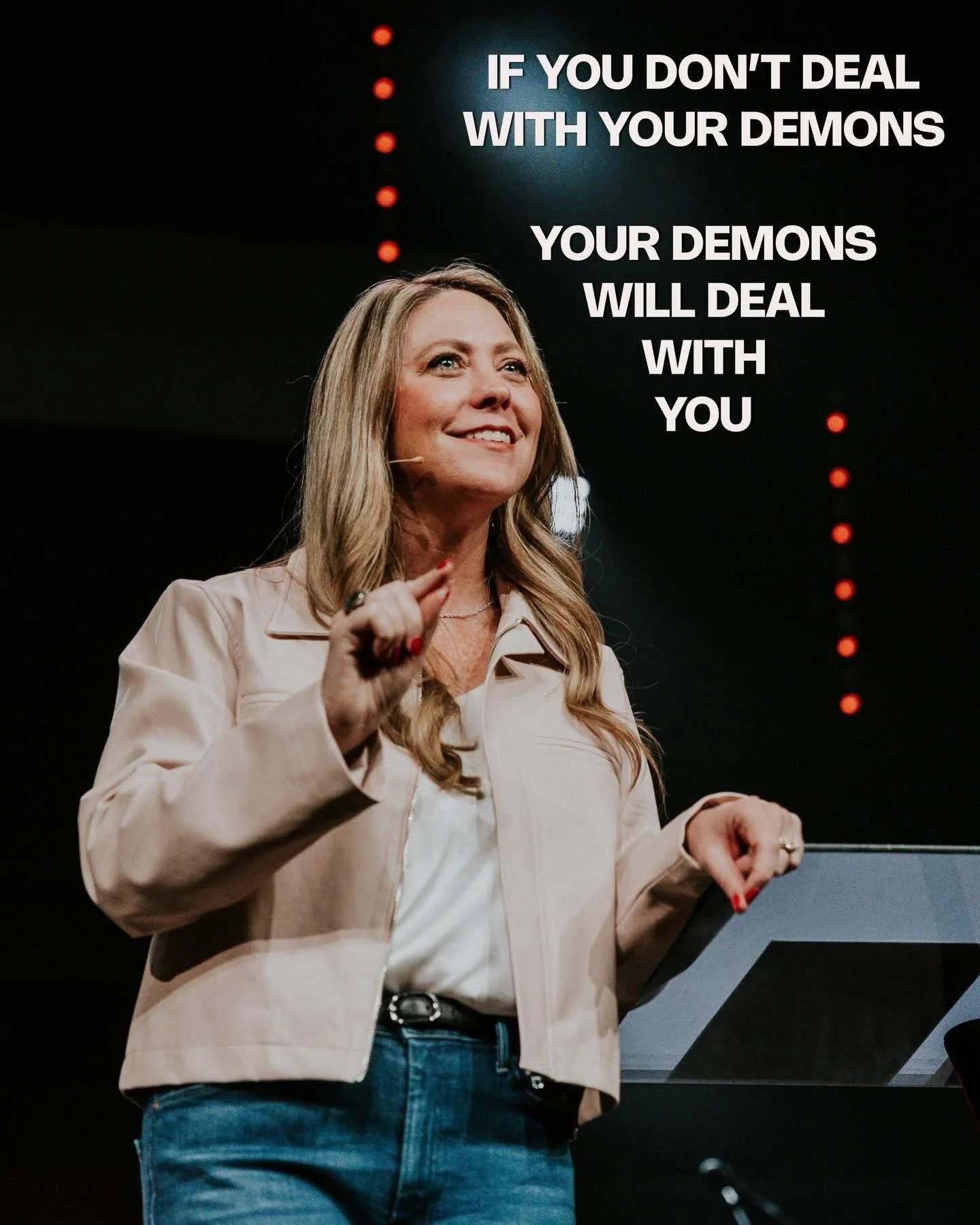 Yesterday I preached a message on Dealing with your Demons @cotrpeople South campus. It was a powerful message written by Rick Mitchell and all of our campuses saw people flock to the altars in a time of confession and prayer. It was so powerful and 