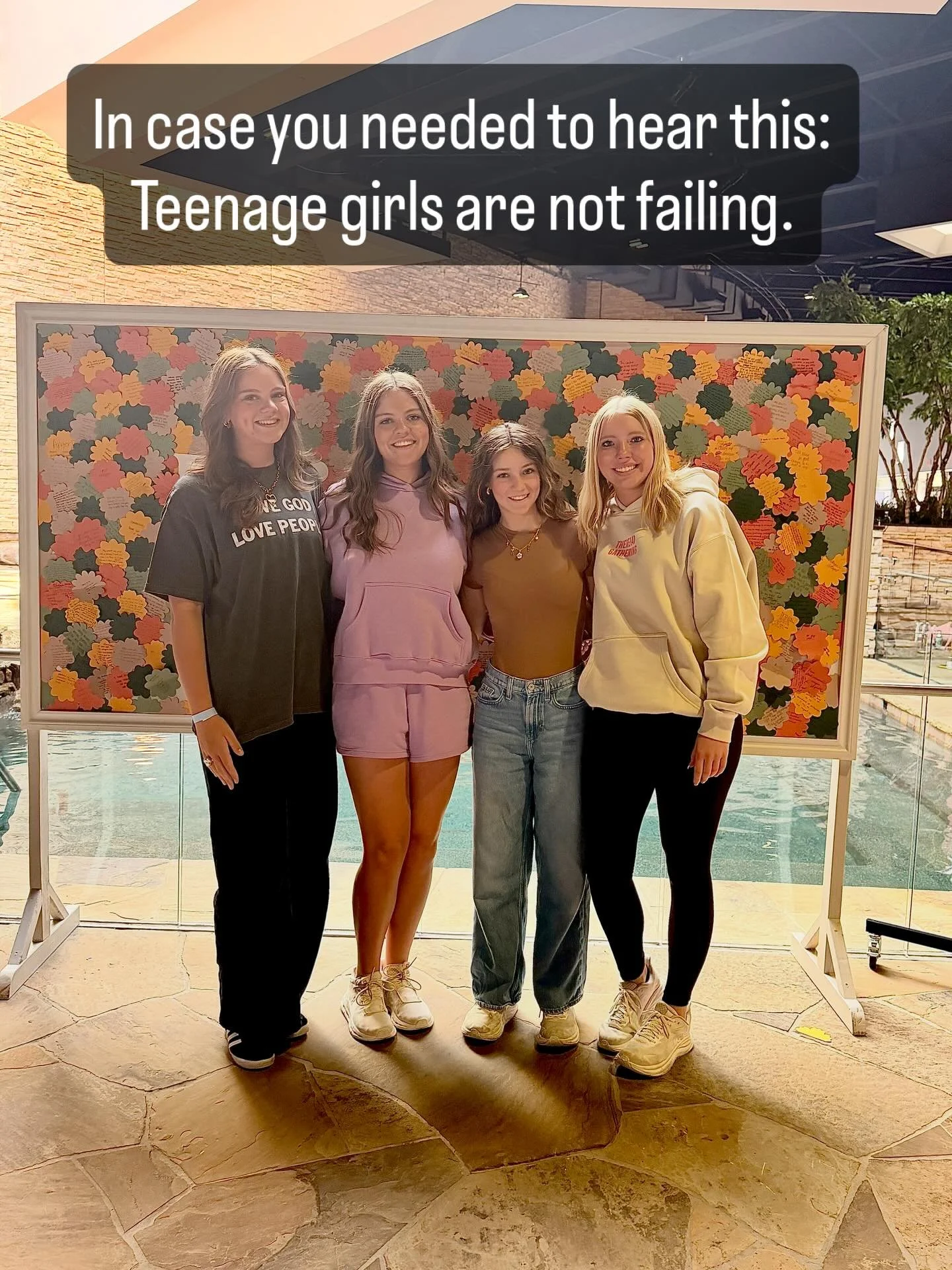 I witnessed something beautiful this weekend and I&rsquo;m headed home with hope in my heart. 

We talk a lot about what&rsquo;s wrong with this generation.

This weekend I saw what&rsquo;s right.

Teenage girls worshiping wholeheartedly.
Taking note