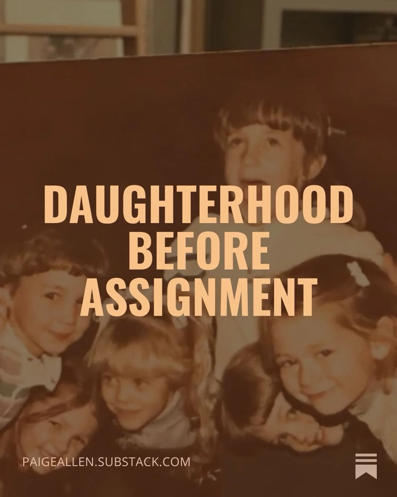 I finally started a Substack. ✨

My first post is called &ldquo;Daughterhood Before Assignments.&rdquo;

A reminder that before the calling&hellip;
before the leadership&hellip;
before everything we feel responsible to carry&hellip;

we are daughters