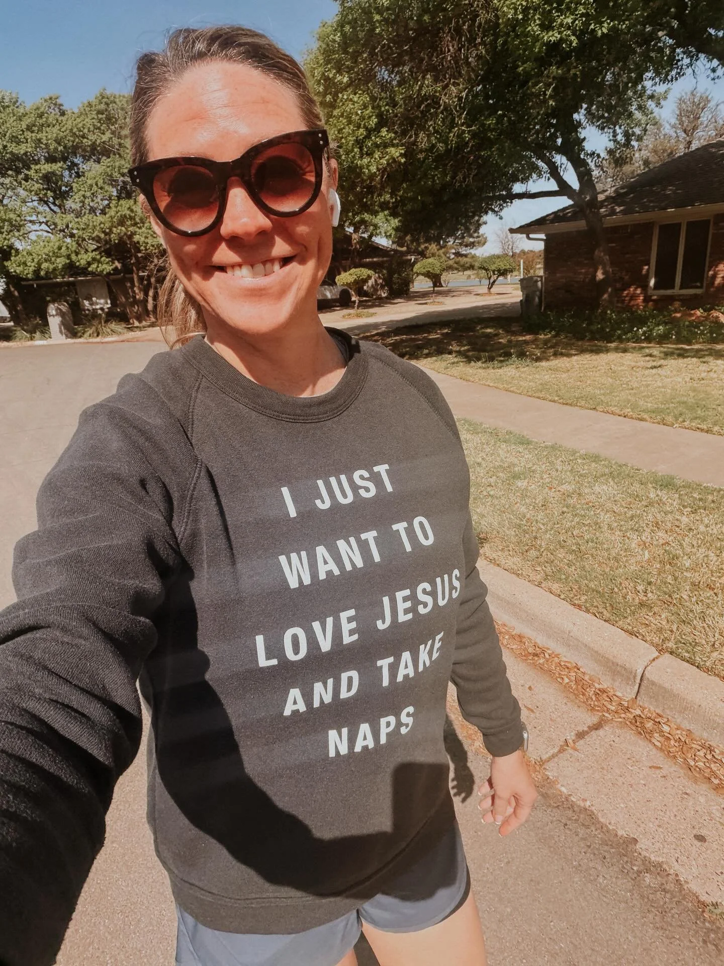 I just came in from a walk and realized I was wearing the perfect sweatshirt for all my fellow church staff people on the day after Easter! Don&rsquo;t you just love Jesus and ALSO doesn&rsquo;t a nap sound amazing? 

So this is a post about a couple