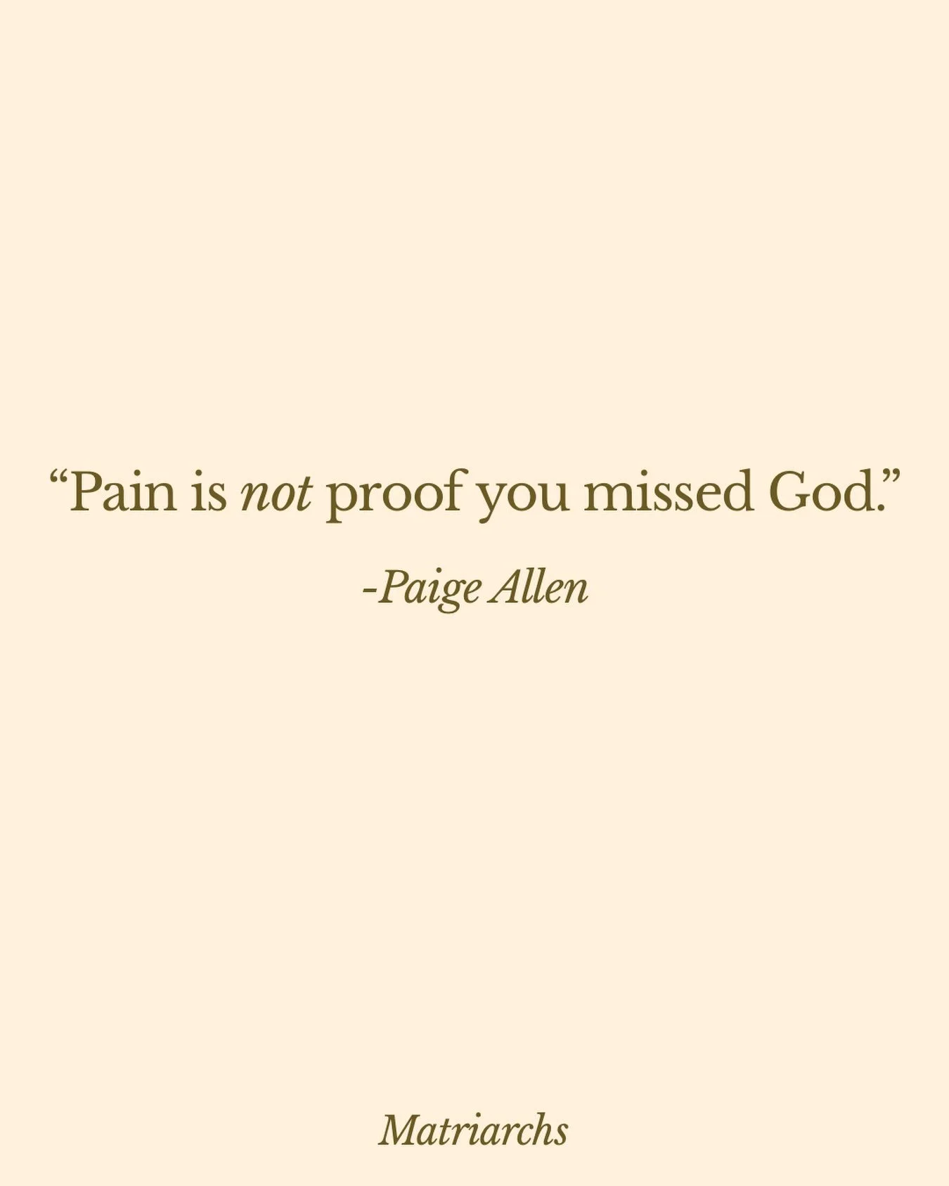 Pain is not proof you missed God.
Stop interpreting every hard season as a wrong turn. Sometimes obedience hurts. Sometimes faith stretches. Sometimes God&rsquo;s greatest work happens in places you never would&rsquo;ve chosen.