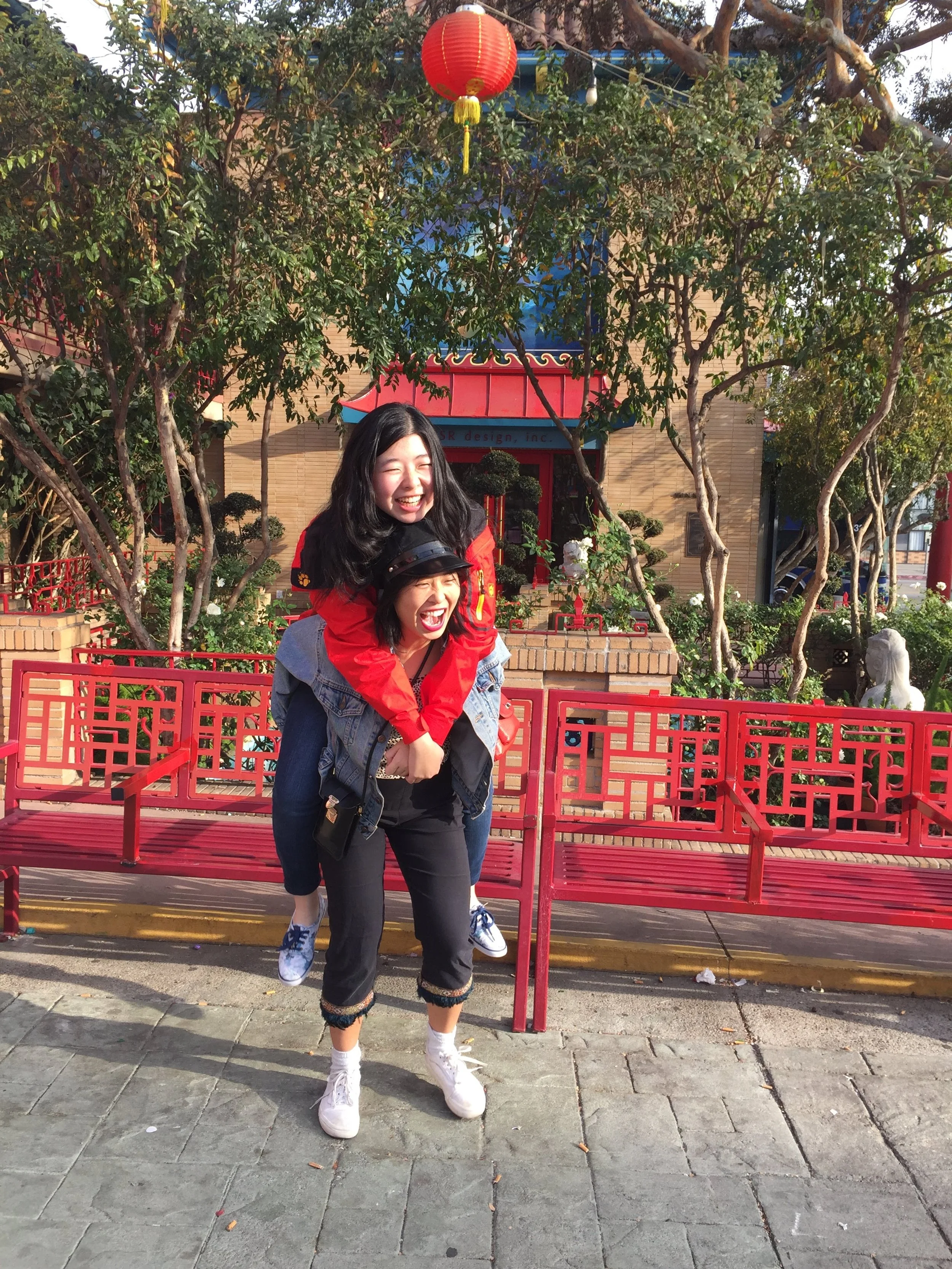 Two sisters in Chinatown, Los Angeles, CA, 2017