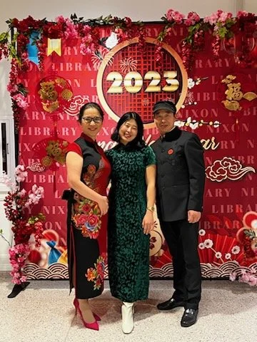 Jennie with parents, Segerstrom Center for Arts, Costa Mesa, CA,  2023