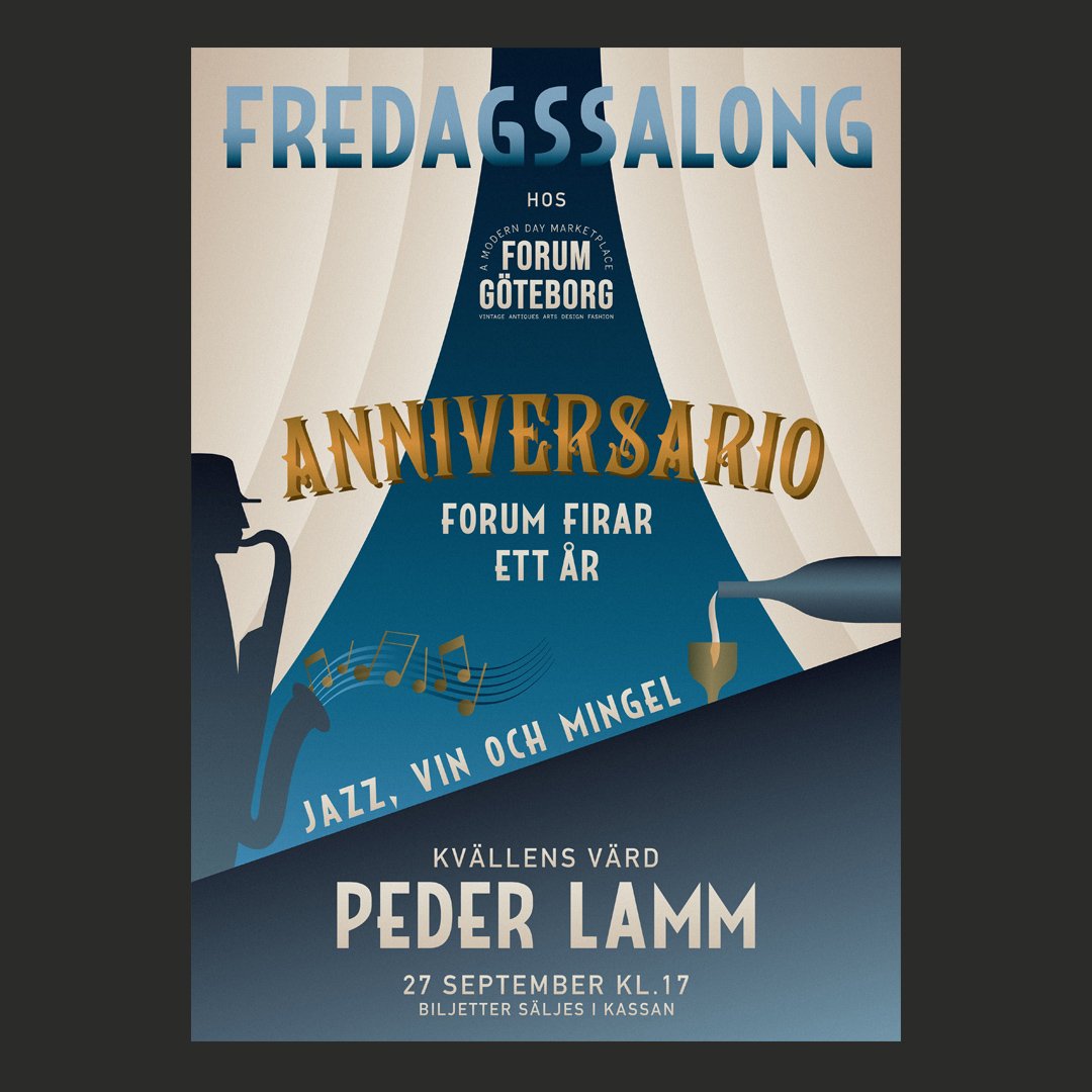 Fredagssalong. Forum Göteborg 1 year anniversary! 27 sep @ 17.00
