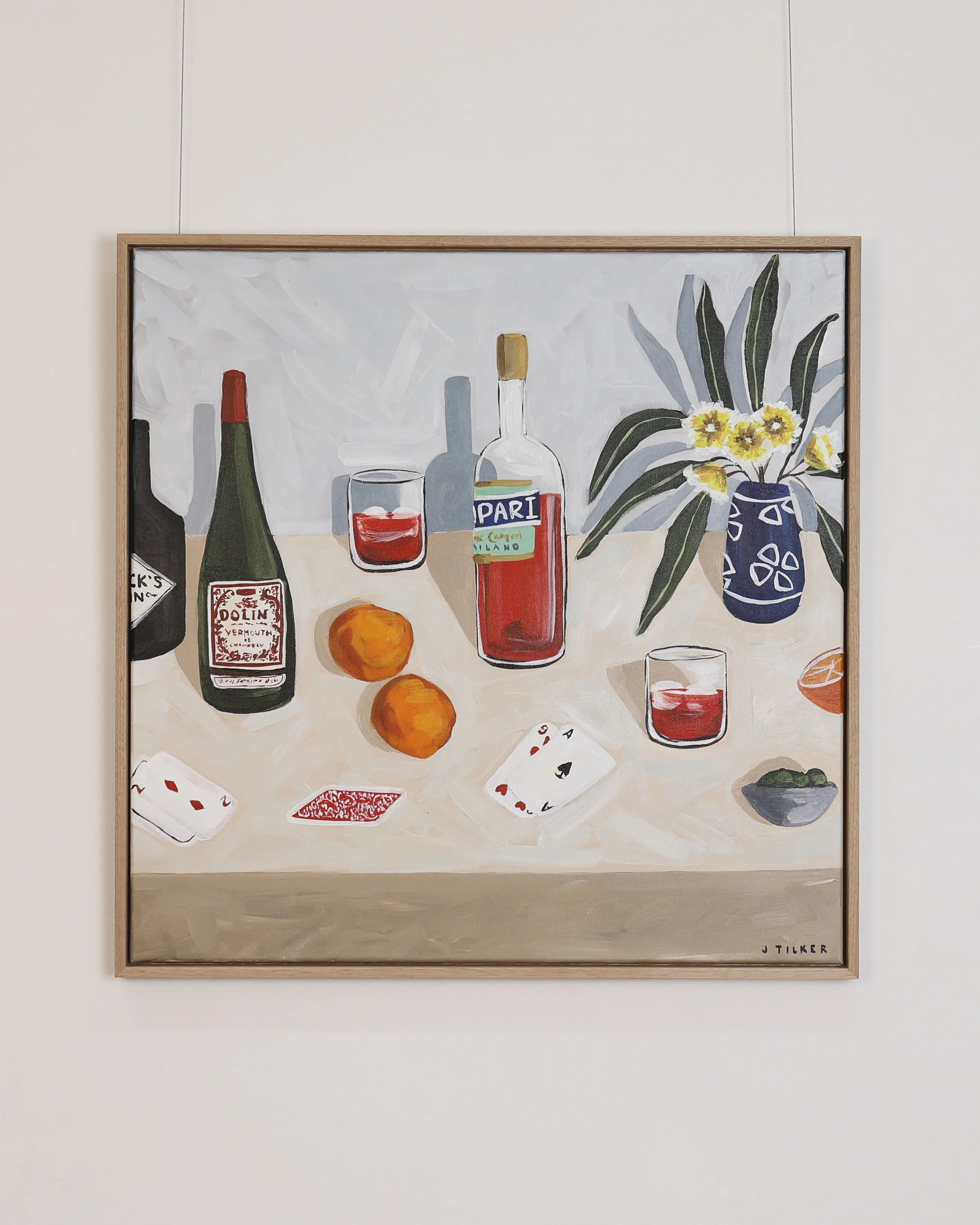 Jo Tilker - Negronis and cards