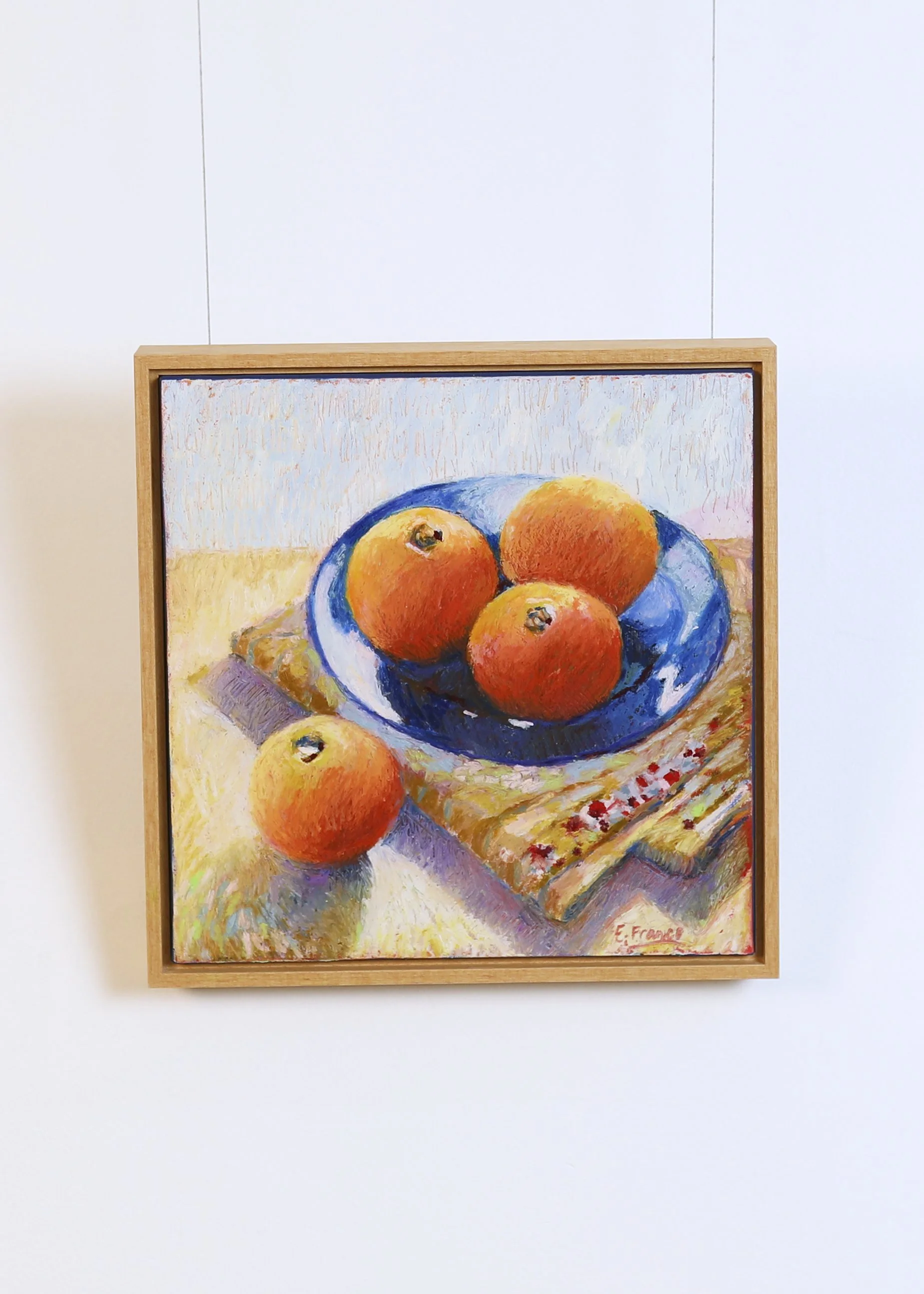 Elle France - Blue Bowl with Oranges