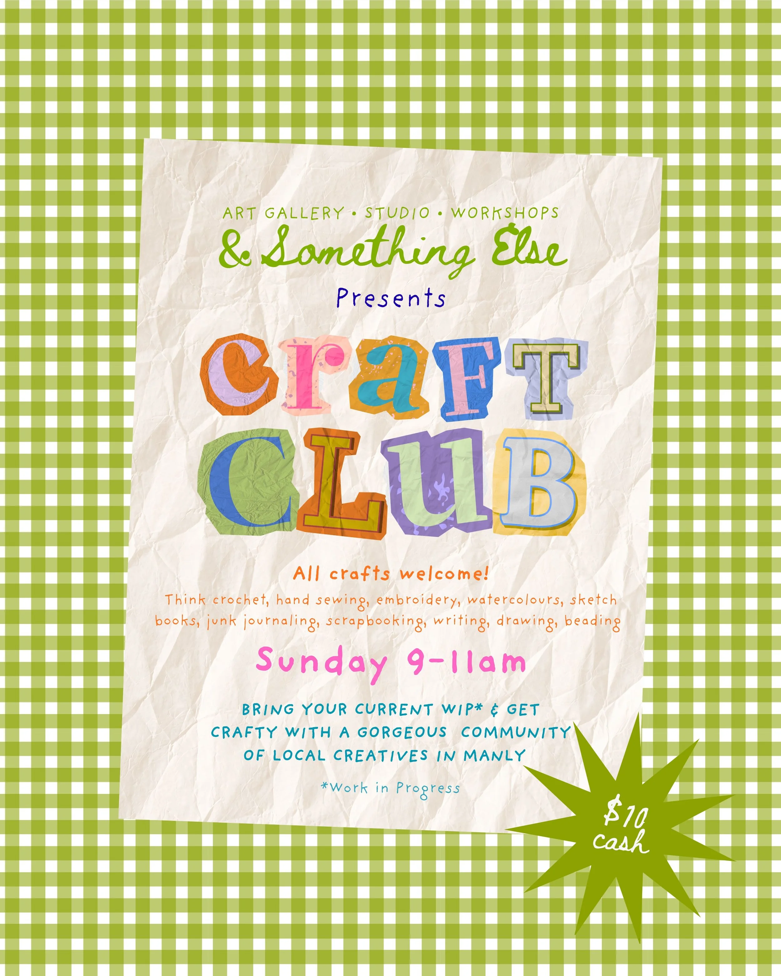 Craft Club - Sunday 31st May