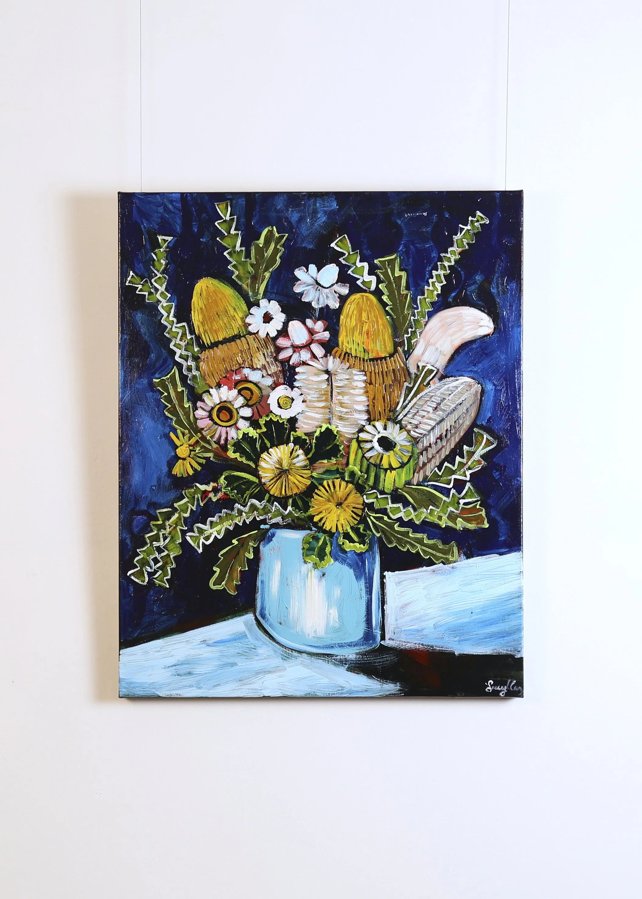 Lucy Car - Blue Vase Series: Yellow