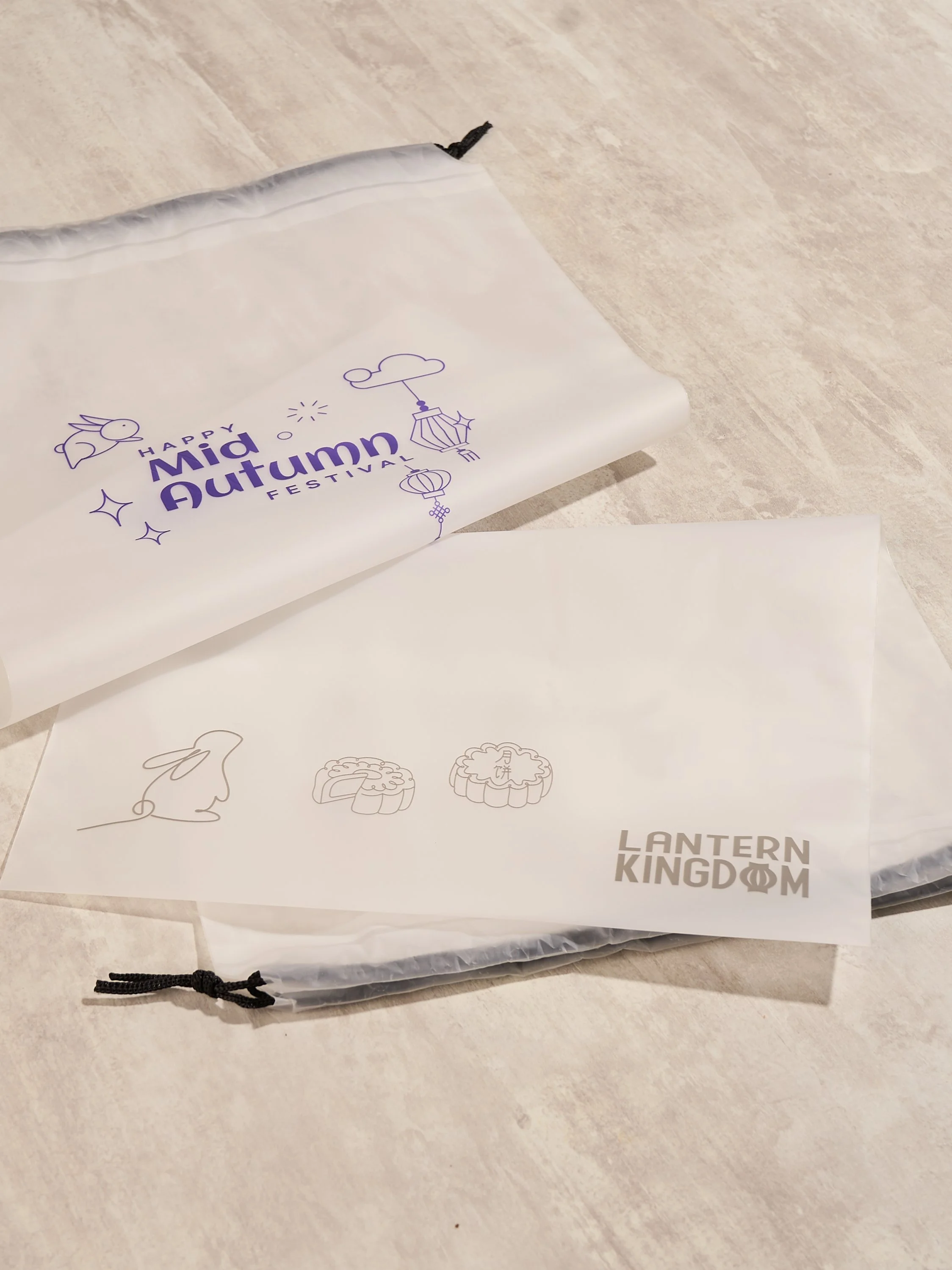 Mid-Autumn Festival Lantern Drawstring bag designs