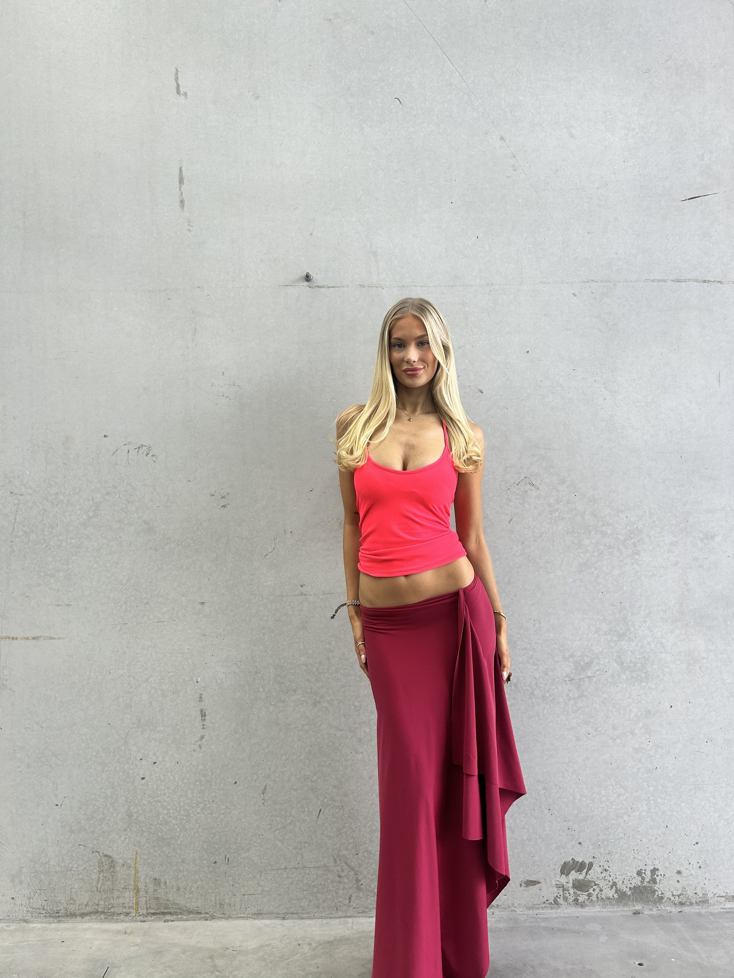 Jemima Set in Cherry Red