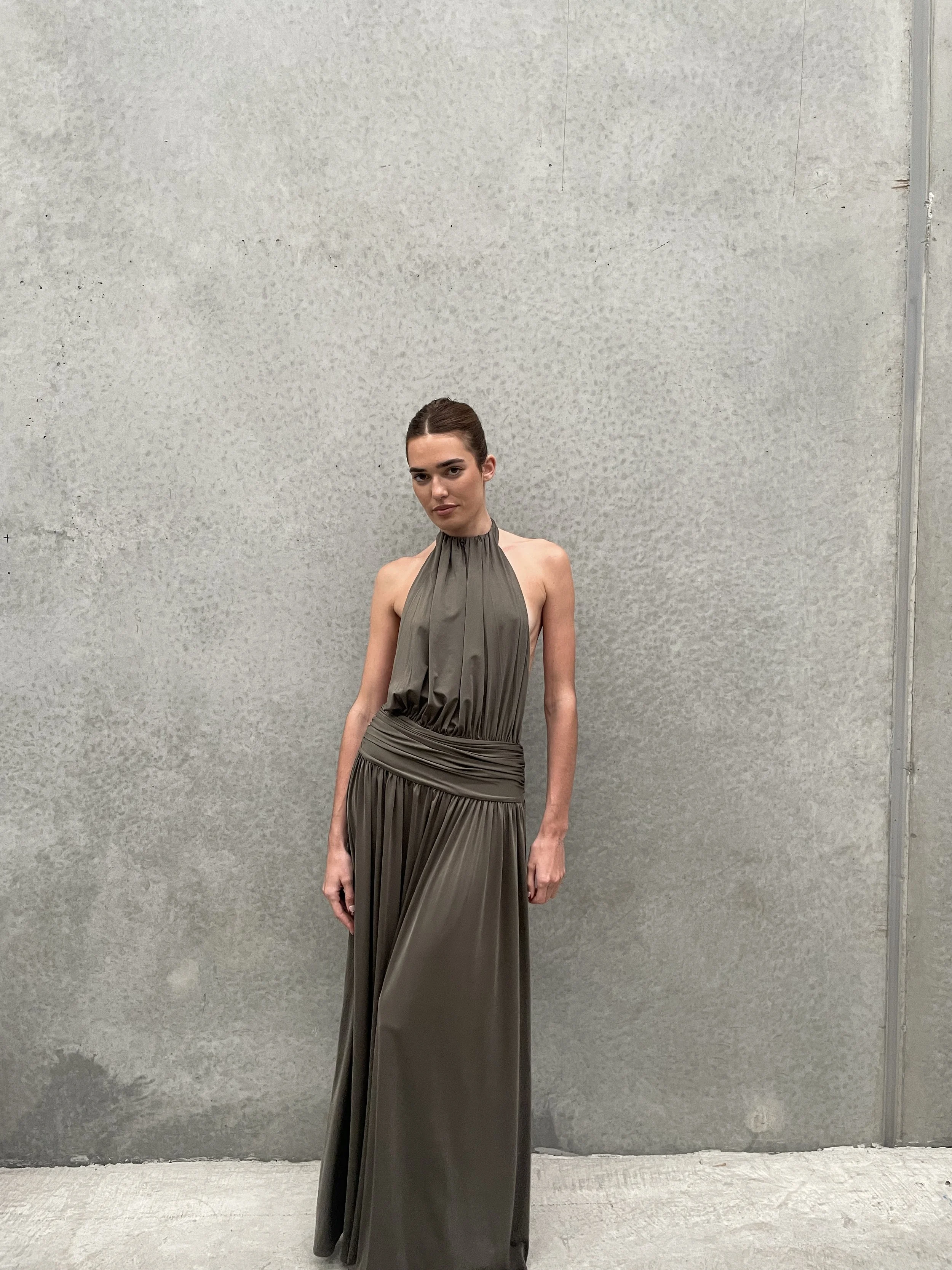 Santina Maxi in Kahki