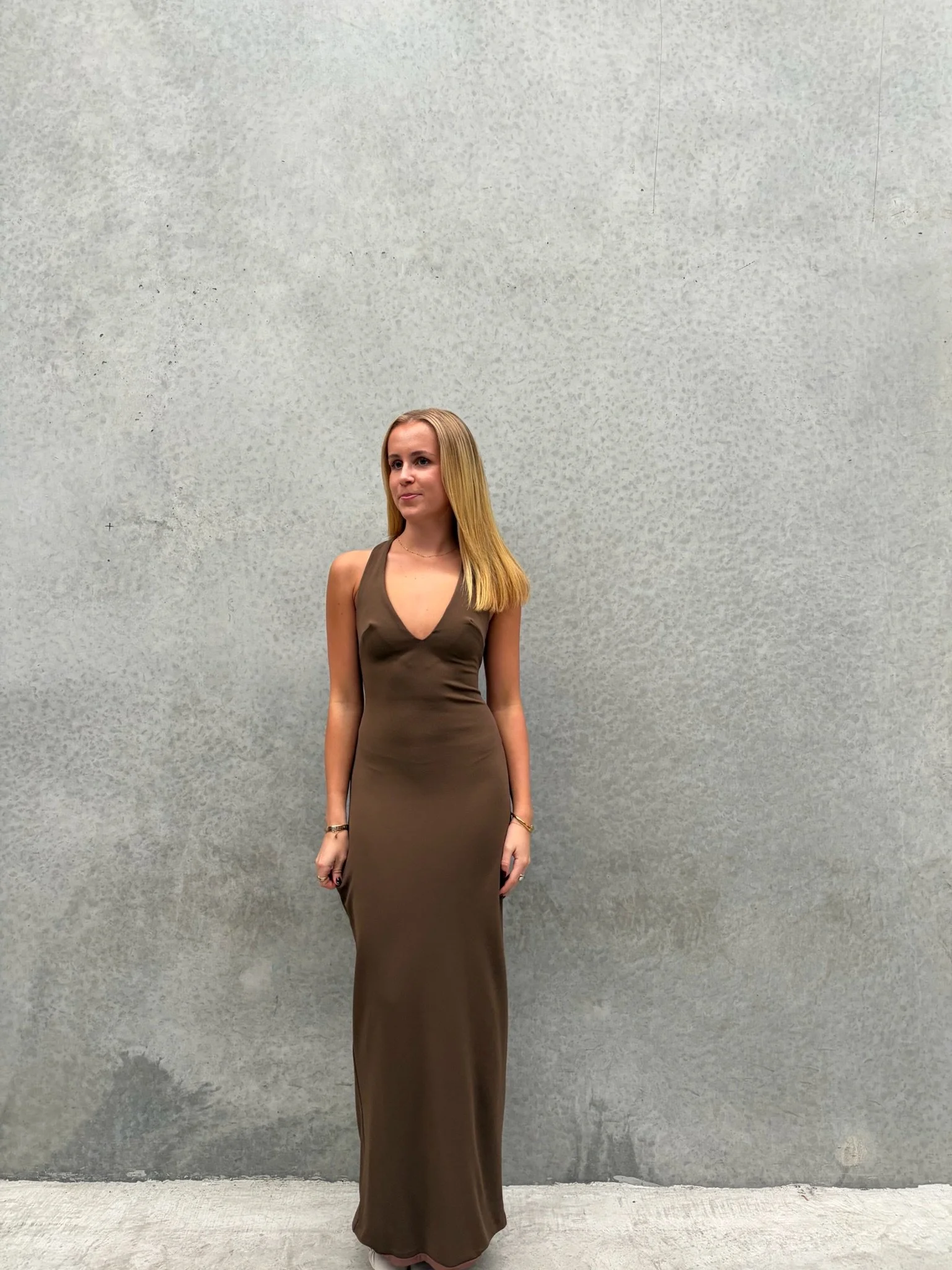 Eliza Maxi in Espresso