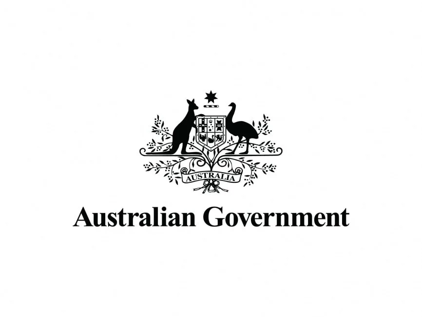 Australian Government crest showing the kangaroo and the emu