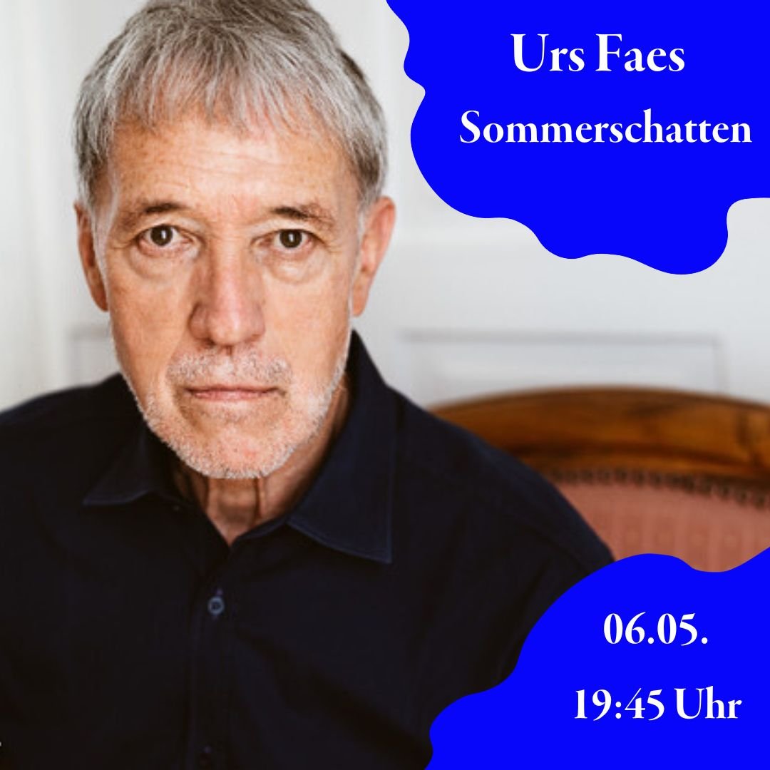 Urs Faes liest aus Sommerschatten 📖

Sommerschatten widmet sich Themen wie Erinnerung, Abschied und einer sp&auml;ten Liebe.

Seine Werke wurden vielfach ausgezeichnet, unter anderem mit dem Schweizerischen Schillerpreis und dem Zolliker Kunstpreis.