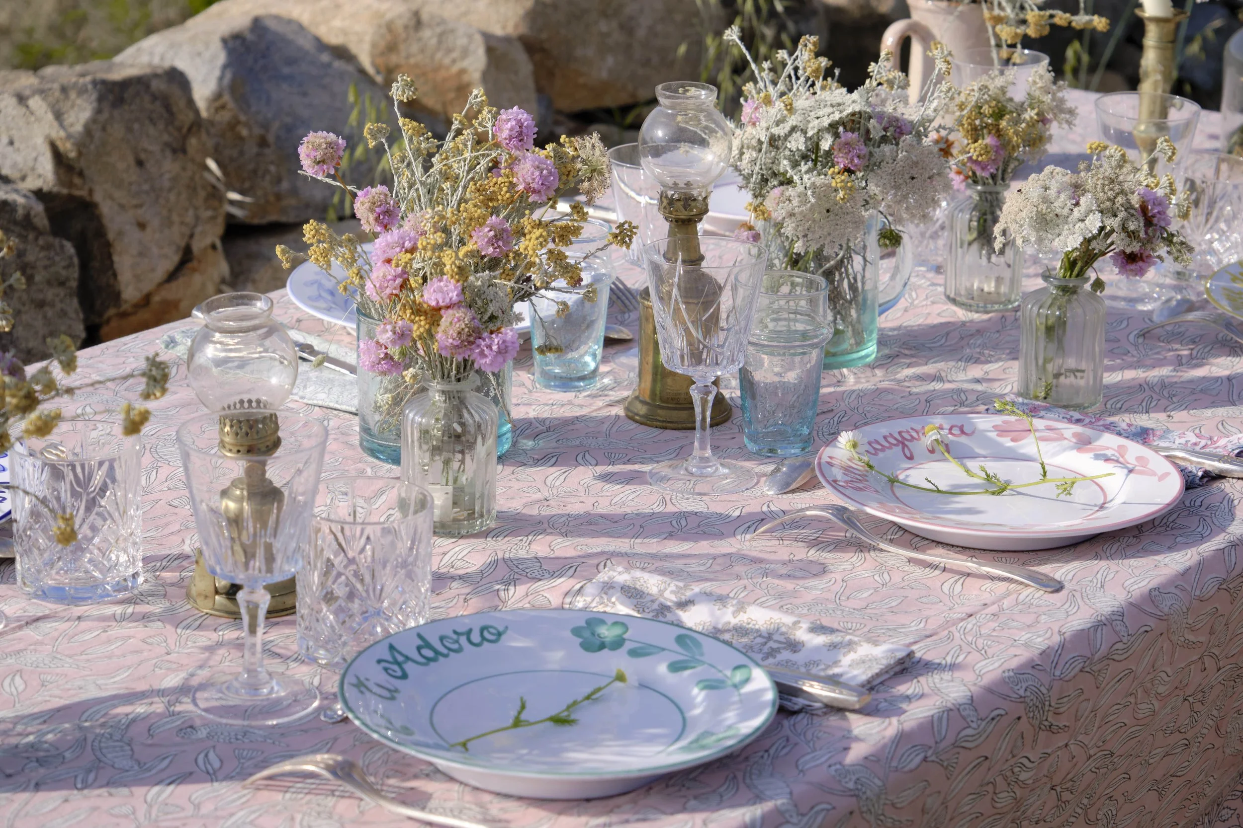 Nappe Uccelli Rosa