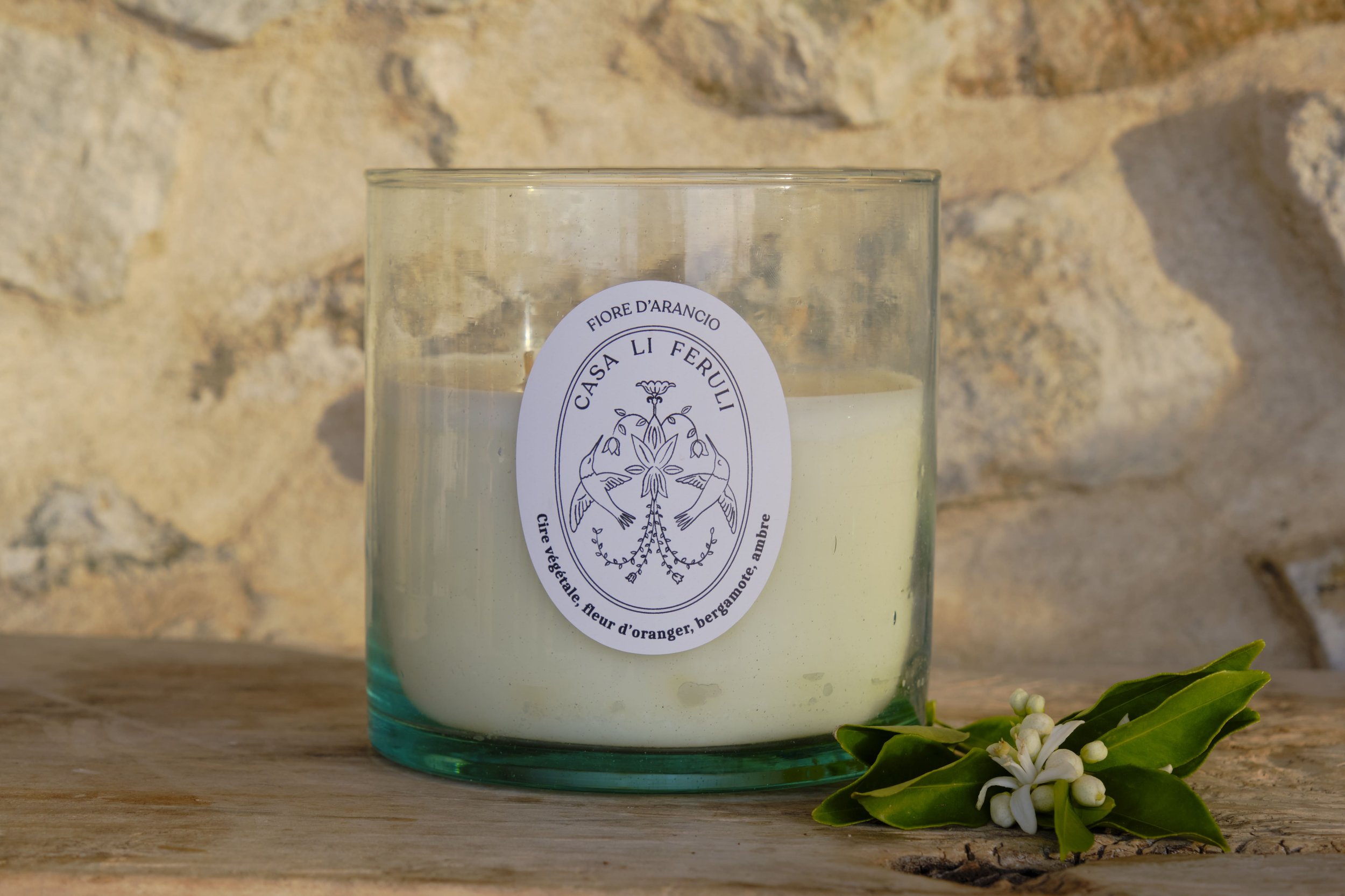 Bougie artisanale Fiore d'Arancio