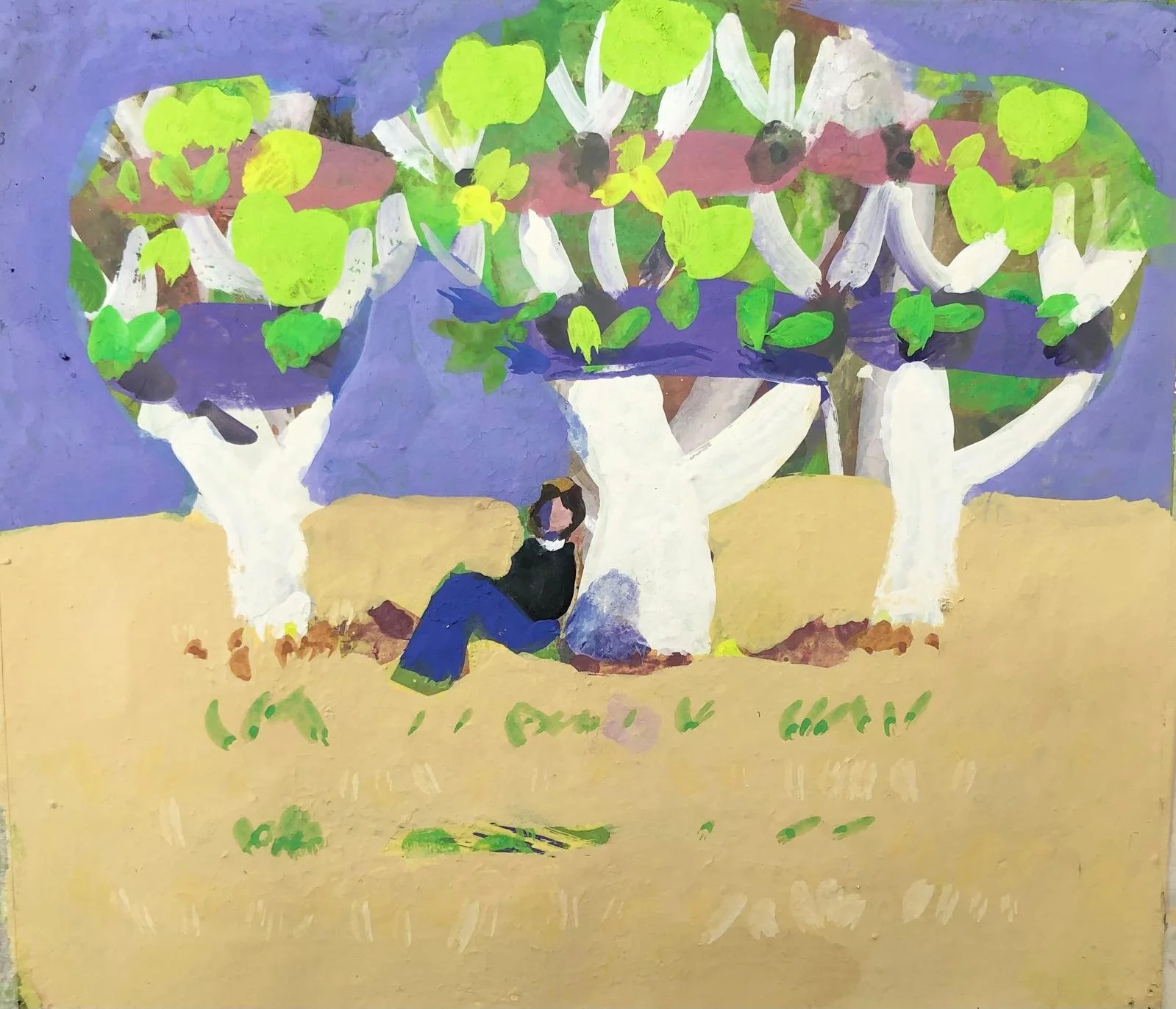 Canopy. Gouache on paper, 25 x 18 cm, £700