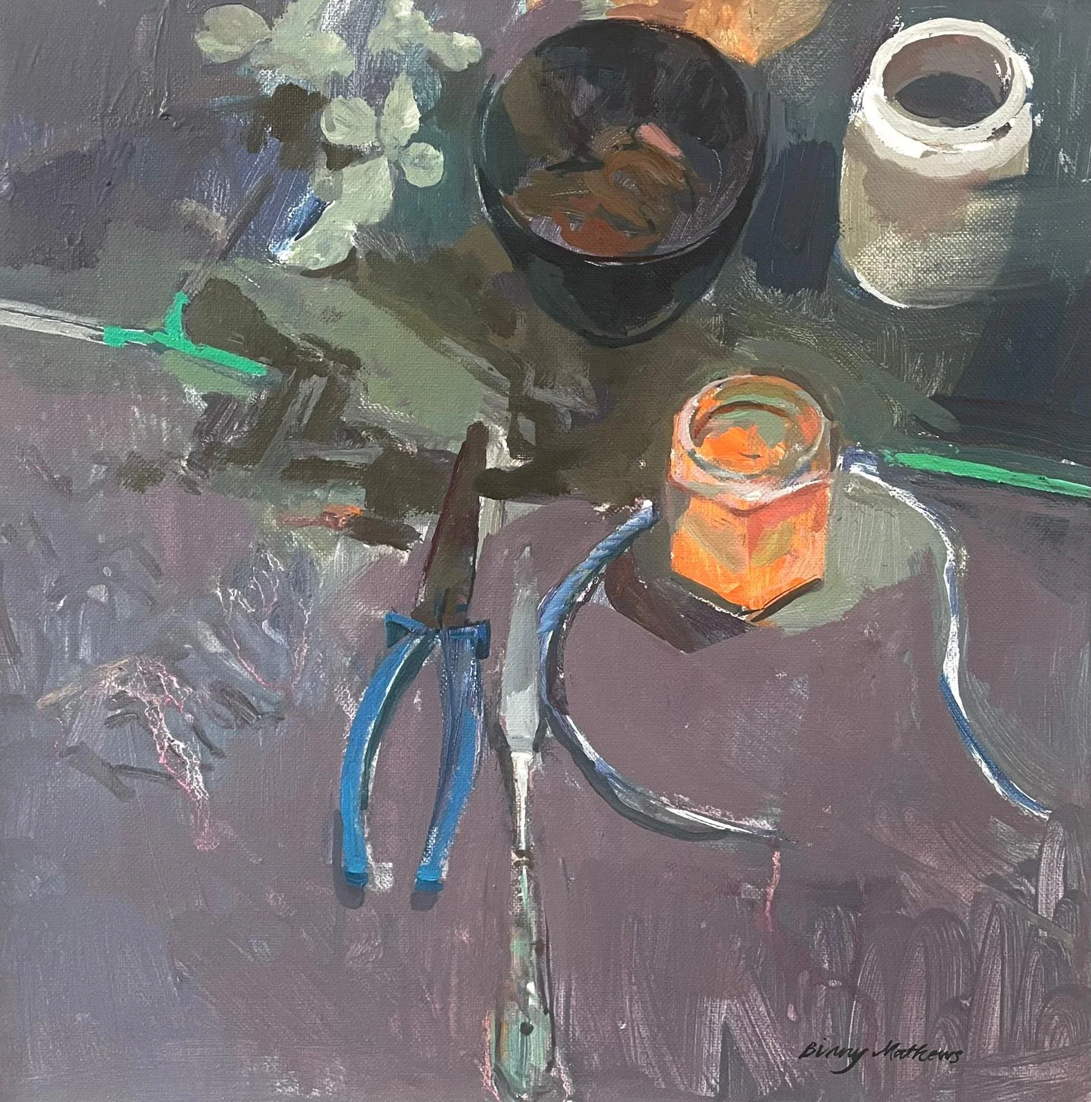 Orange Jar. 40 x 40 cm, oil on canvas