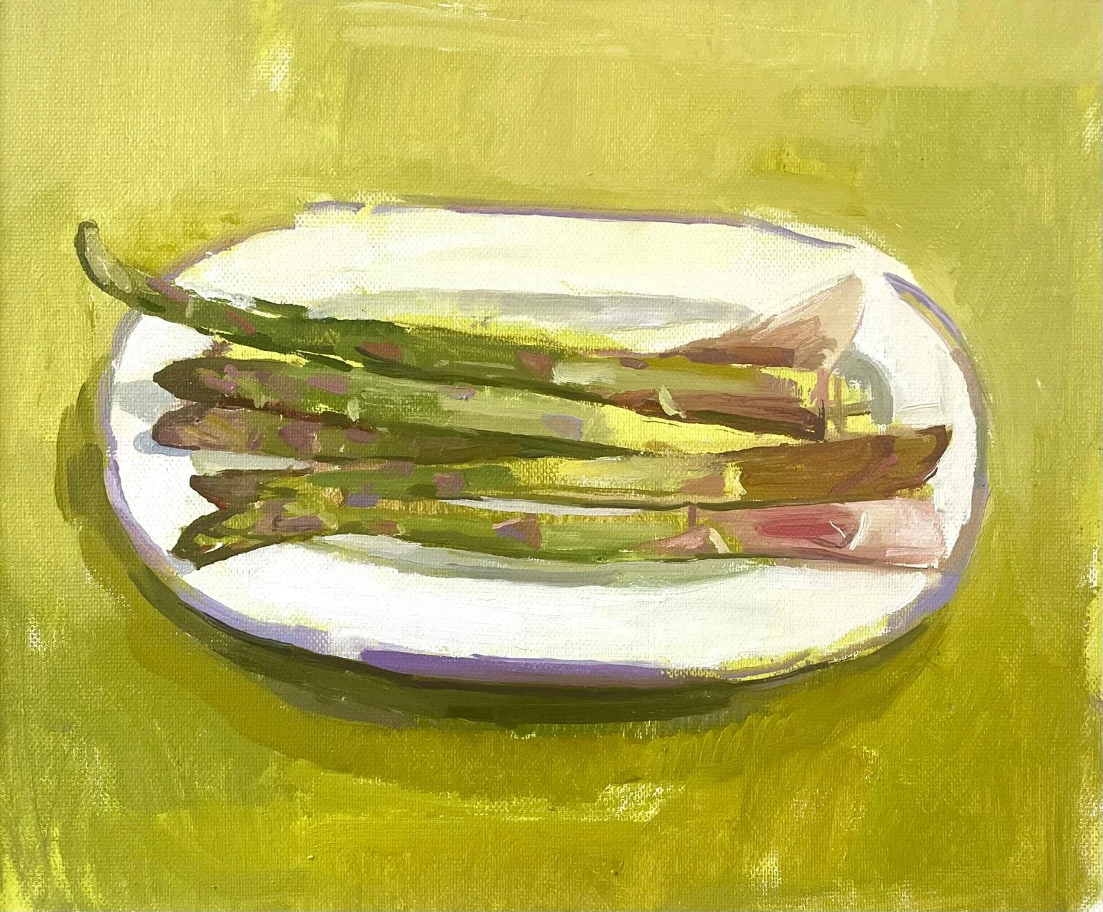 Asparagus. 30 x 30 cm, oil on canvas.