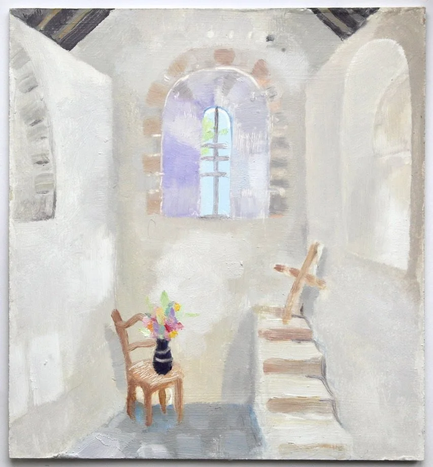 Lyscombe Chapel. 30.5 x 28 cm, oil on board. £480