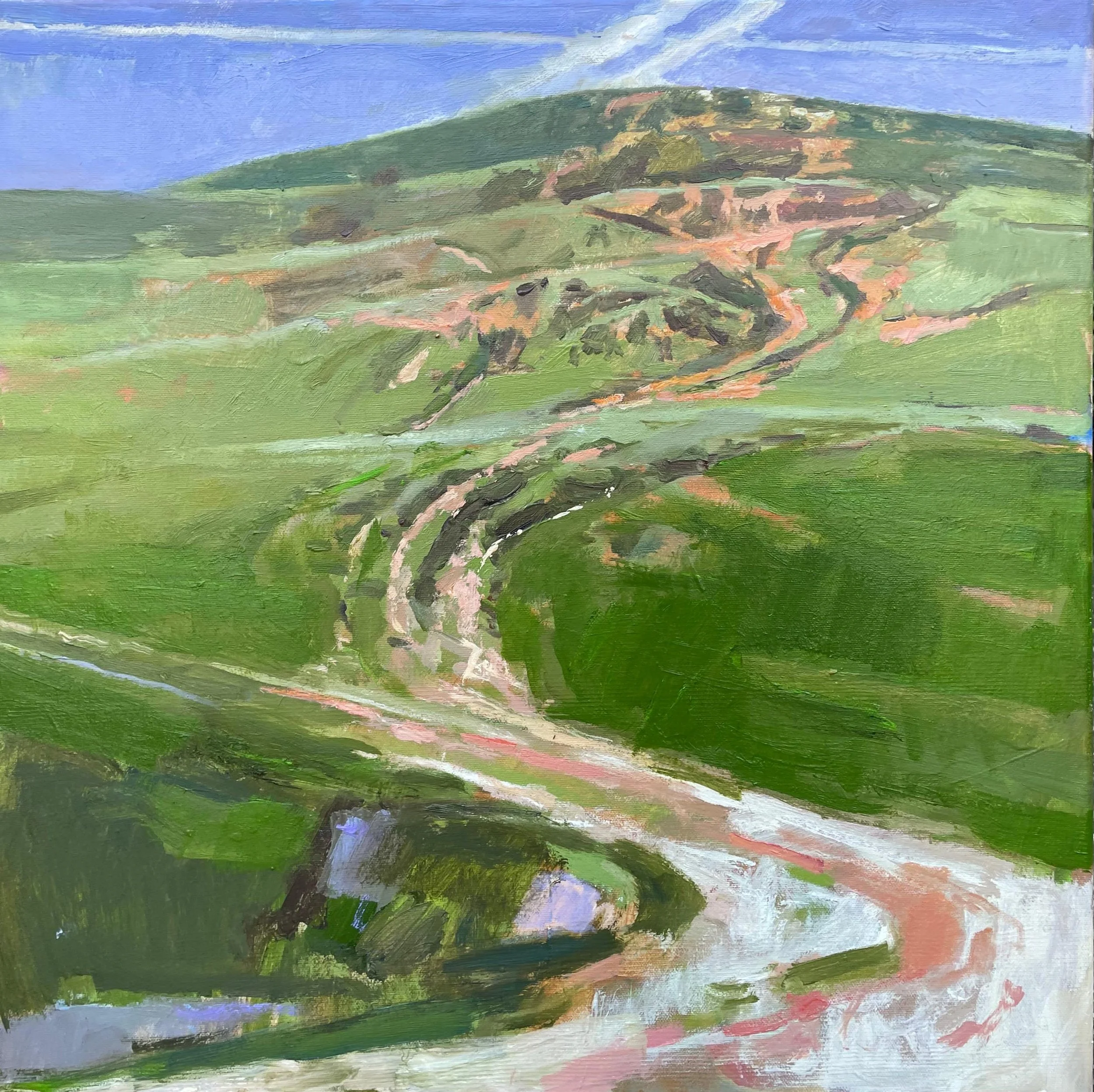 Breaking Ground. 50 x 50 cm, oil on canvas.