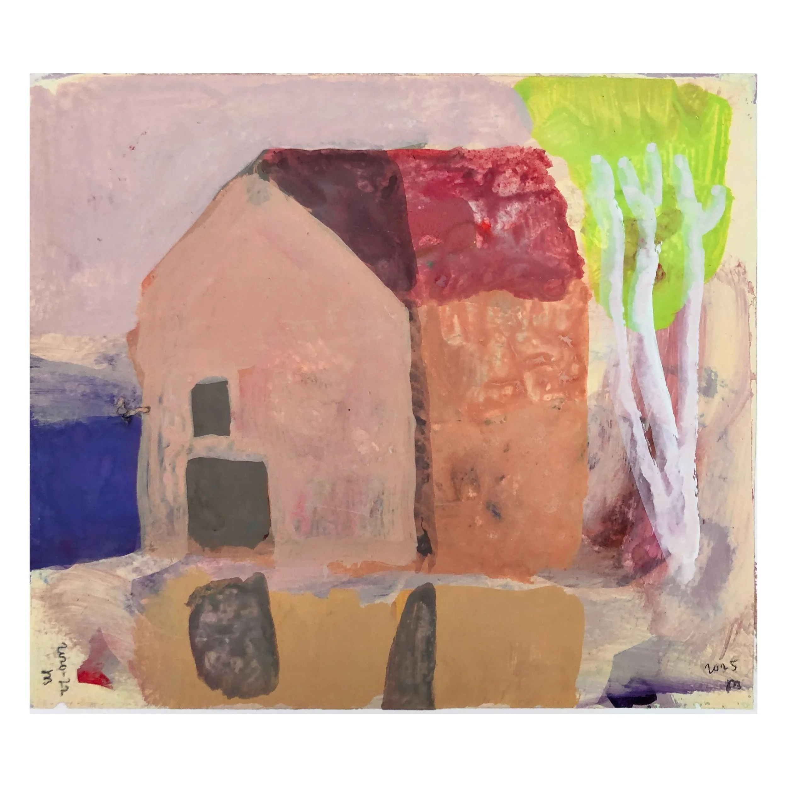 The Mill house. Gouache on paper, 19 x 22 cm, £800