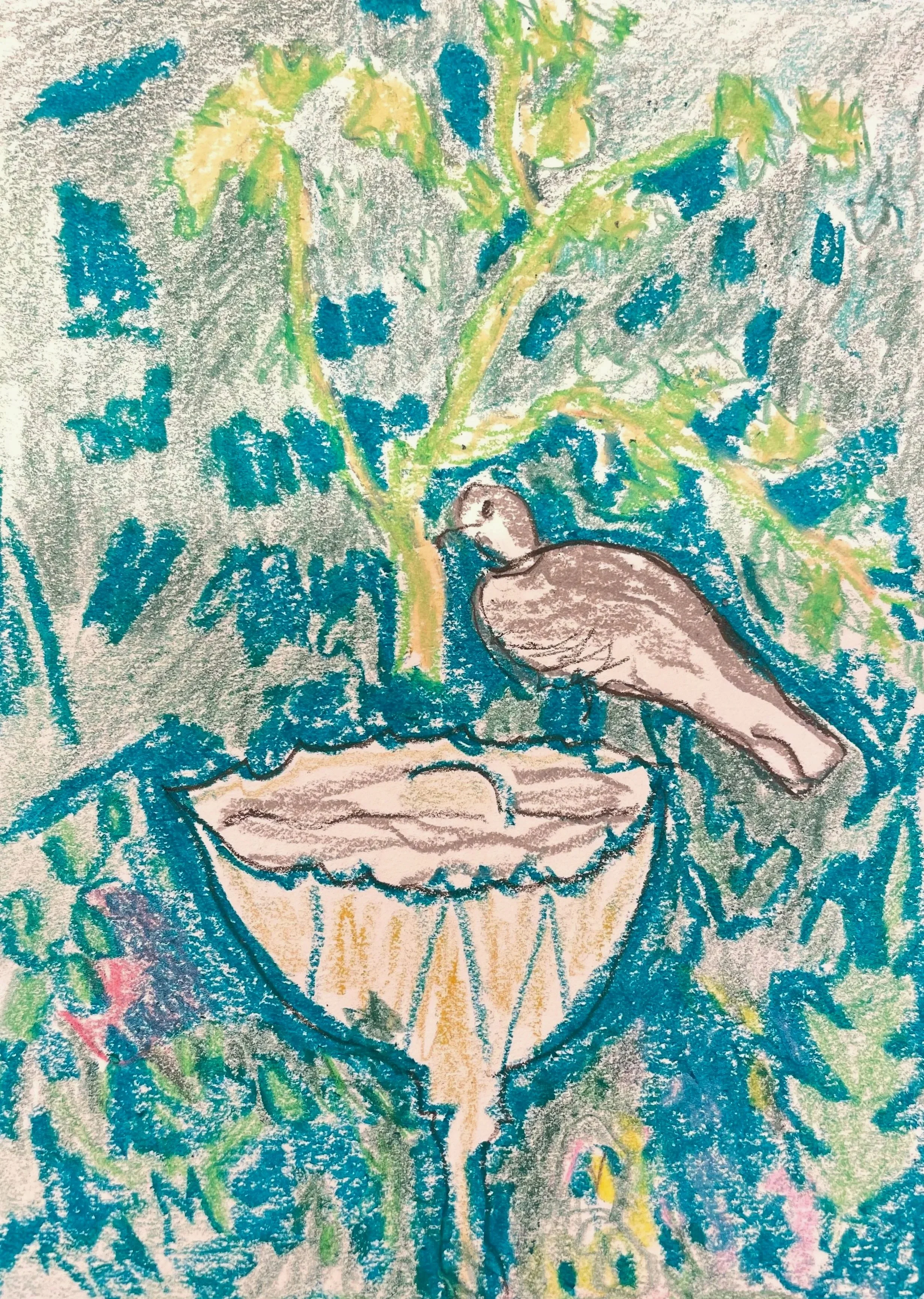 Ode to Pompeii
 Pencil and pastel 
6" x 8” 
2026