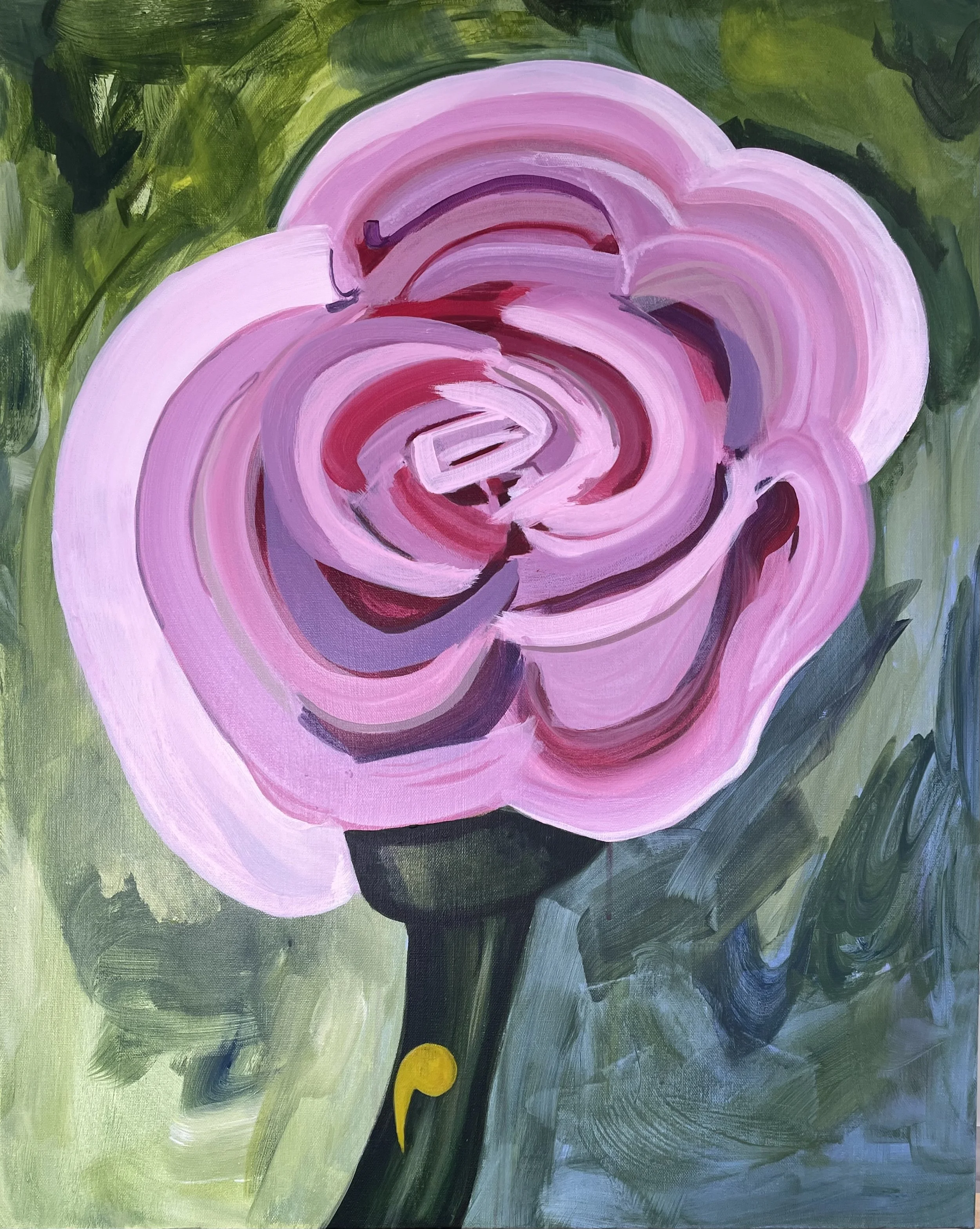Rosey
 Acrylic on canvas 
24" x 30"
2026