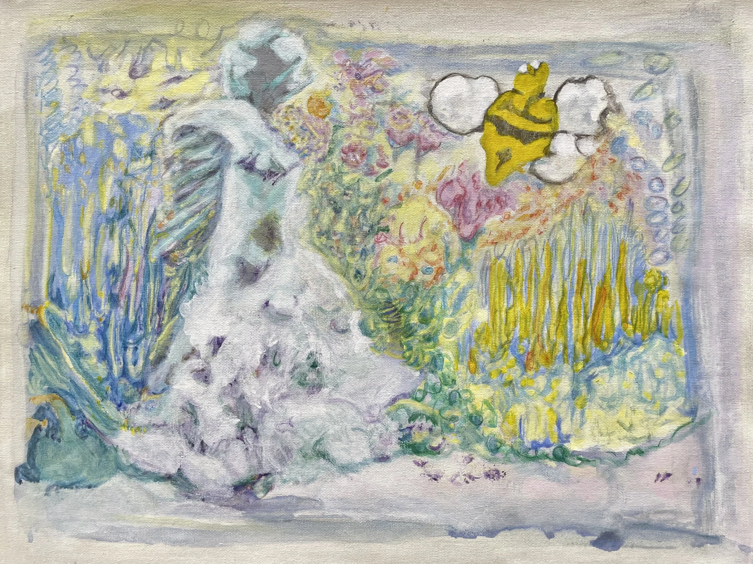 SHE bee
 Acrylic on canvas 
20" x 16"
2025
