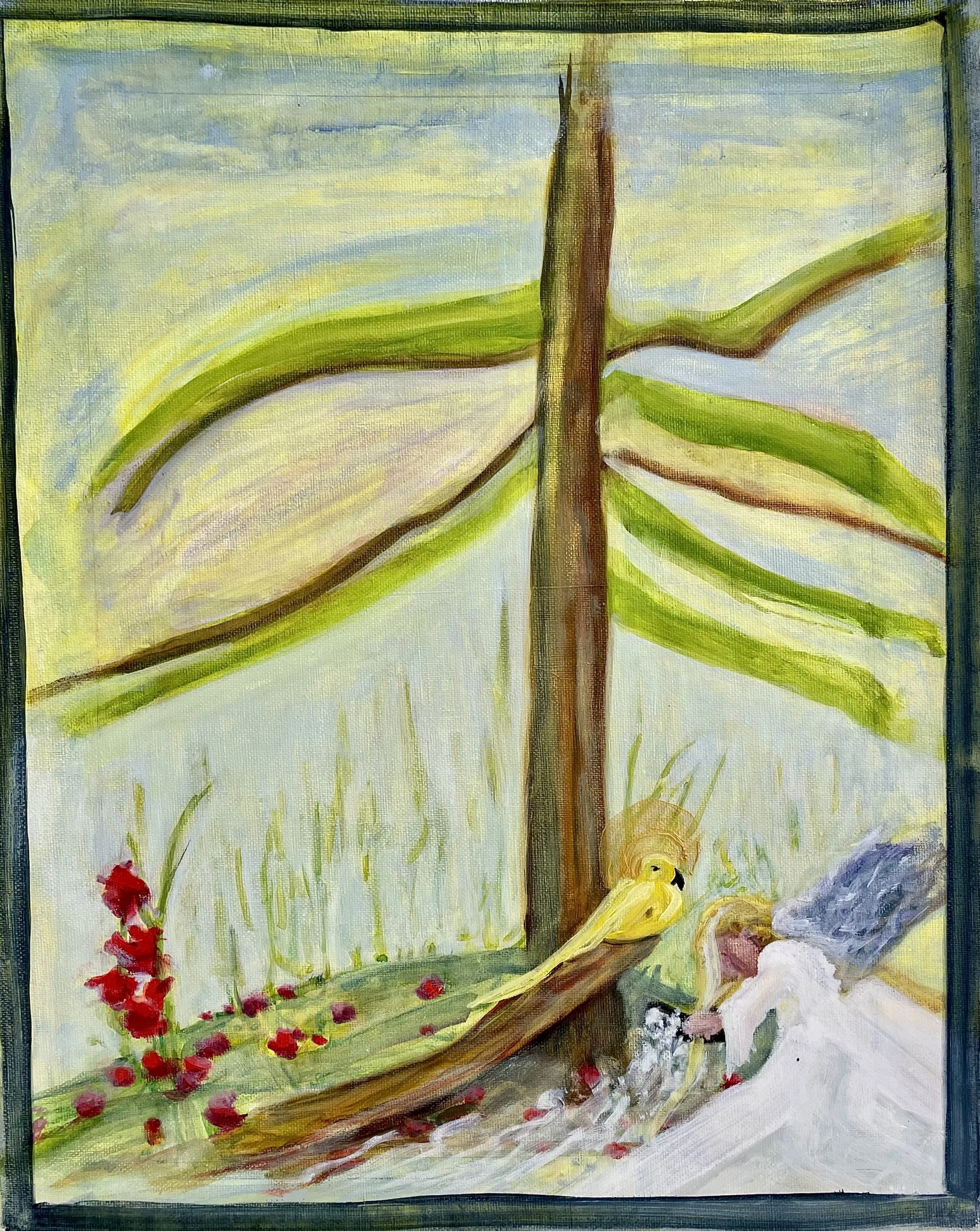 Untitled (She)
 Oil on canvas 
13" x 16"
2025
