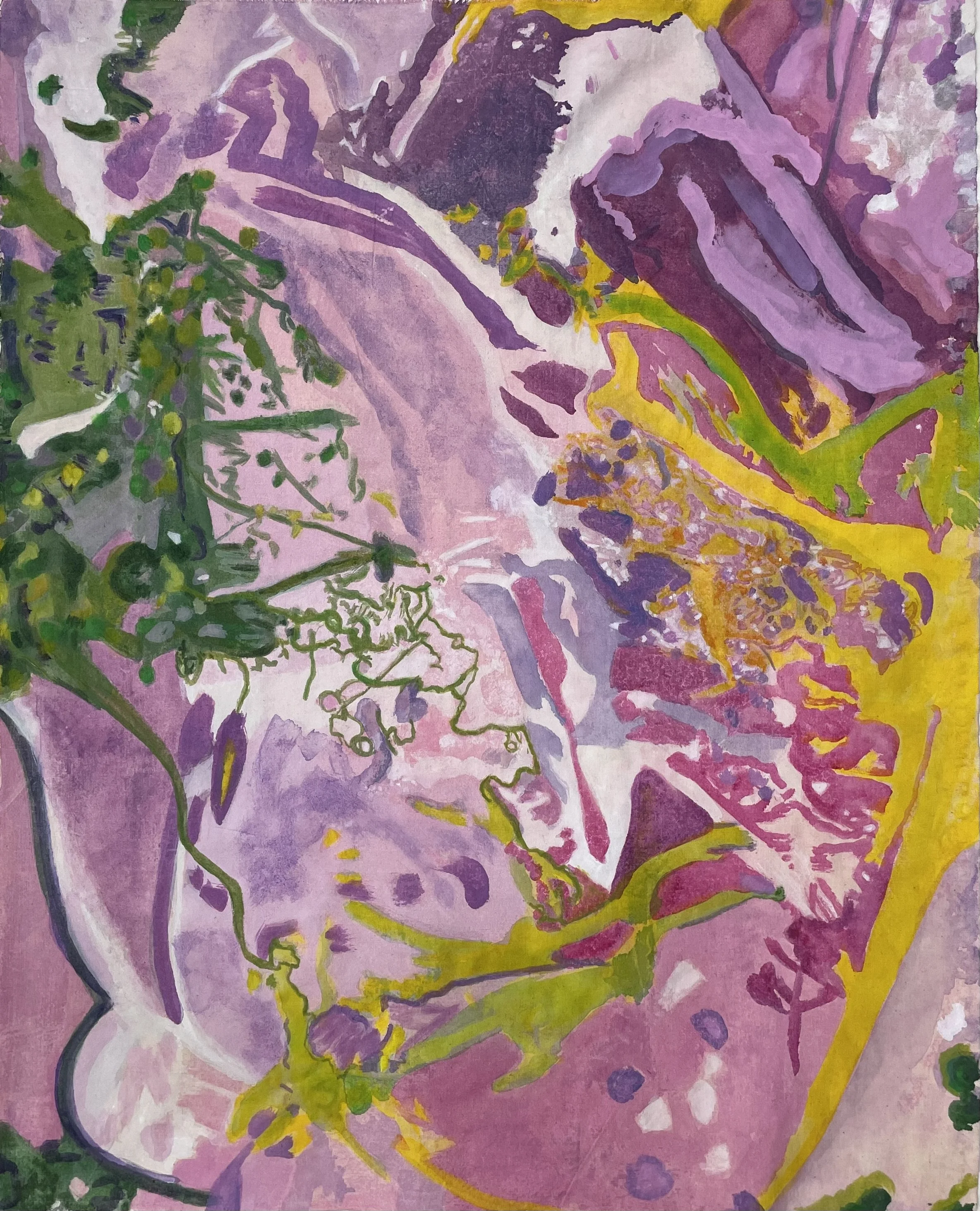 The Fairy too
 Acrylic on muslin 
24" x 30"
2023