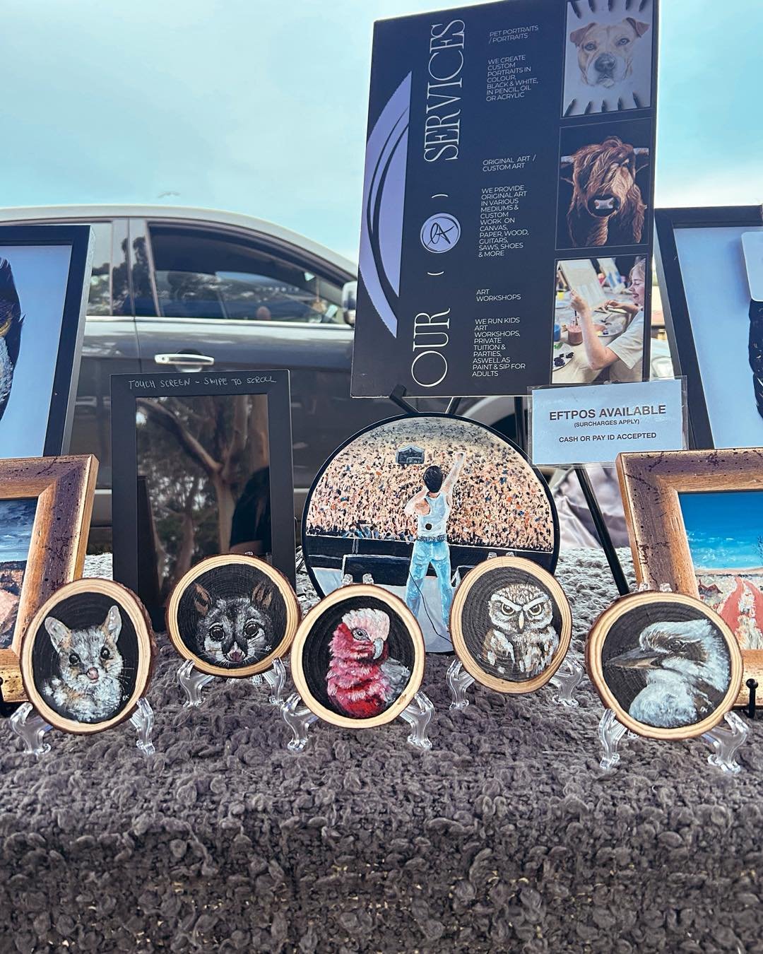 Here we go again! 😉

Coffee is brewing so I&rsquo;ll get my fix soon 🤞😅

Market starts at 8! 

www.artbychelseaanne.com

#artistlife #handmadeart #supportsmallbusiness #ArtistCommunity #portraitartist #HandmadeArt #australianartist #smallbusinessa