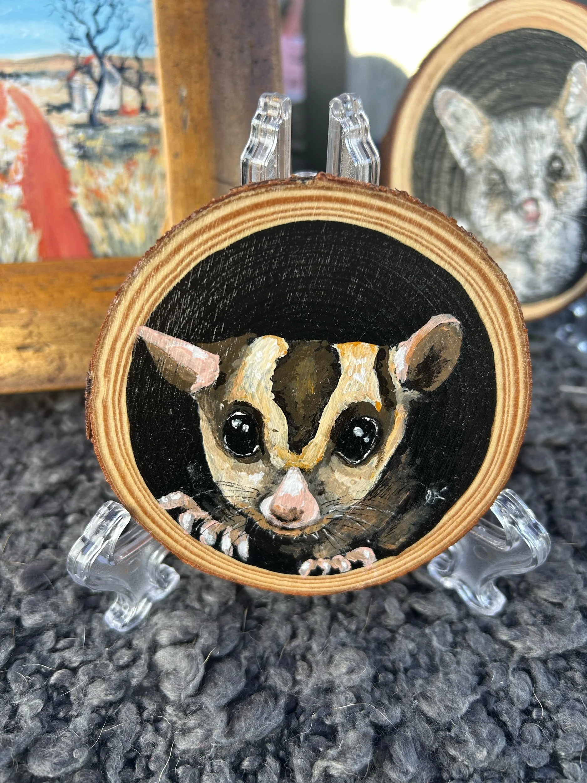 Tree Hollow Collection - Sugar Glider Painting Art