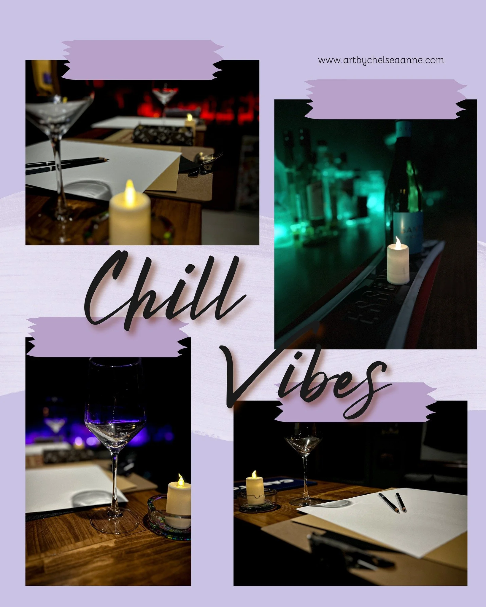Think cozy night, good company, chill vibes and laughter... that's what these nights are about!

A place to relax, to unwind, to try something a little different just for you. 

Whether you need an excuse to start drawing again, or you've never consi