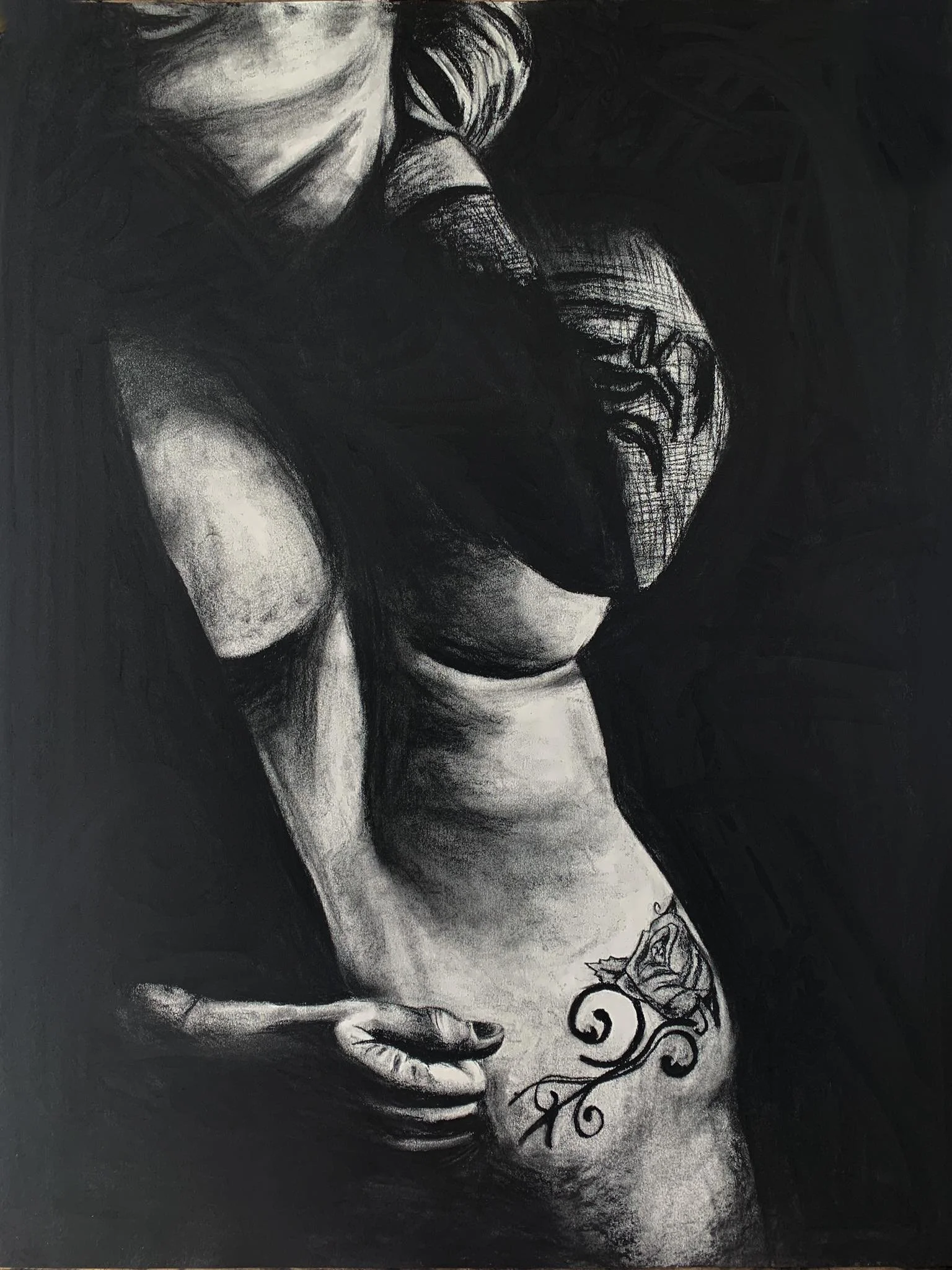 Custom Charcoal Intimate Portraits