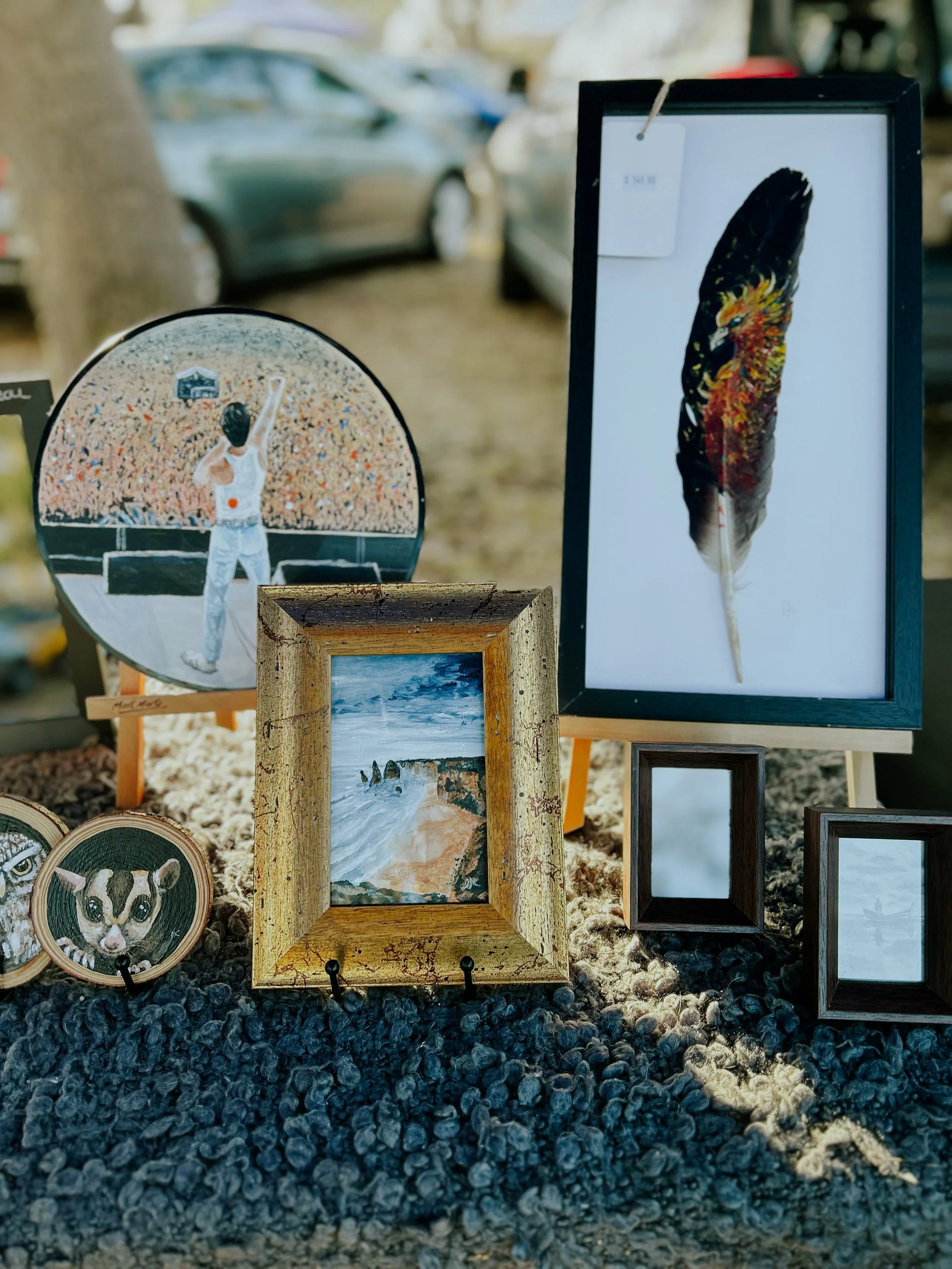 Art display from Art by Chelsea Anne on the Bass Coast