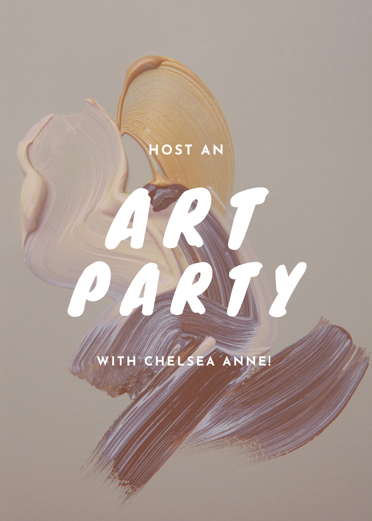 Paint and Sip Party Poster