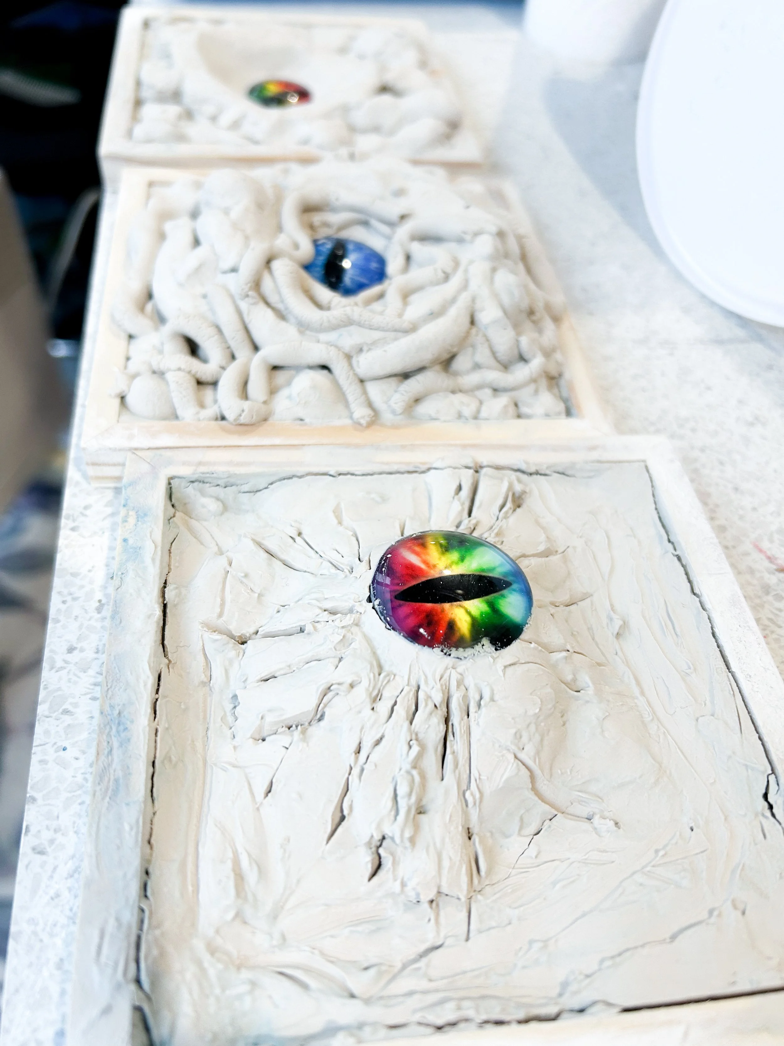 Kids Art Classes and creative exploration in Wonthaggi, Bass Coast, Victoria. Experimenting with air-dry clay and imagination with dragon-themed art with Art by Chelsea Anne