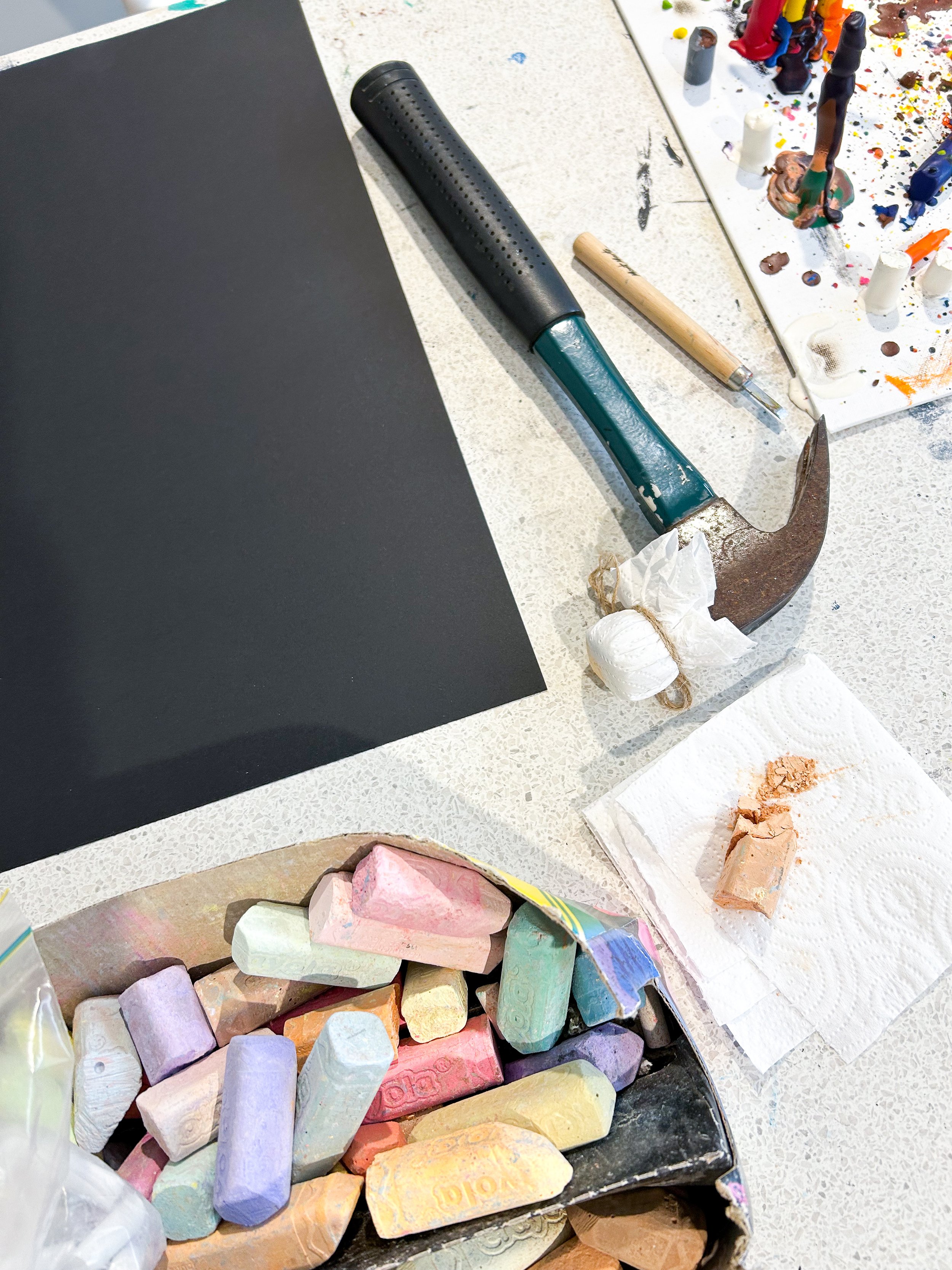 Messy process art for Kids Art Classes in Wonthaggi, Bass Coast, Victoria.