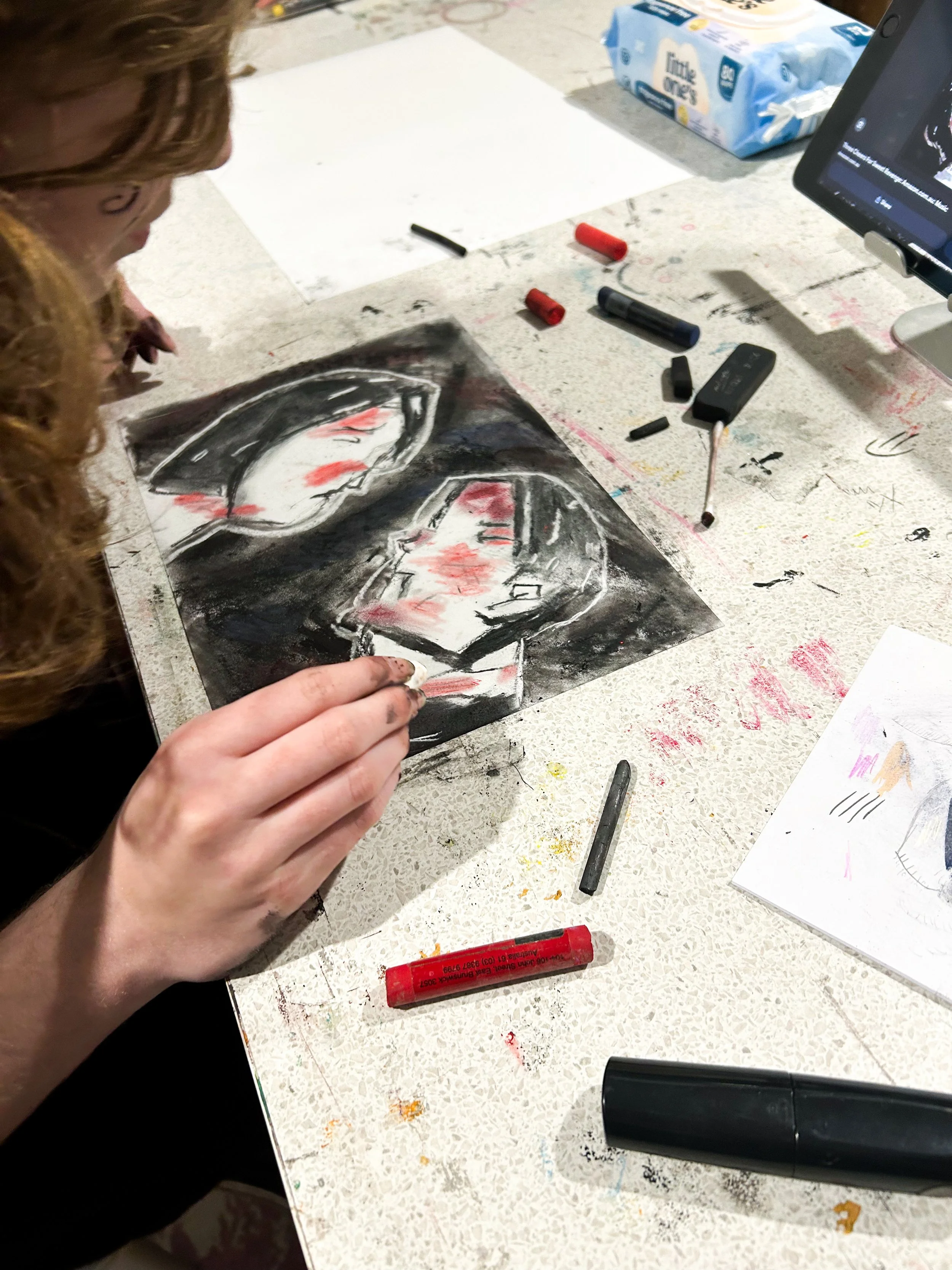 Art private tuition sessions for kids and adults at Art by Chelsea Anne's studio in Wonthaggi on the Bass Coast, Victoria
