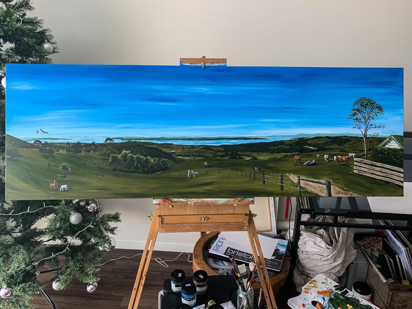 Glen Forbes farm painting of memories throught the ages