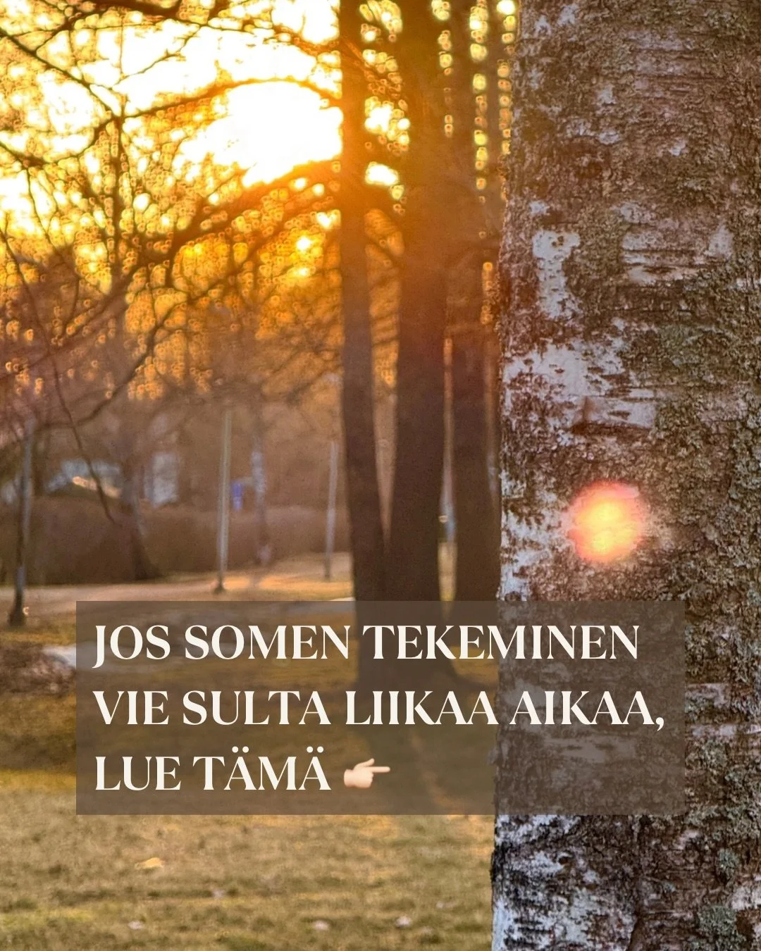 Kuvittele itsesi t&auml;h&auml;n. 👇🏻

On toukokuun alku ja sulla onkin ammattailisen kanssa tehty yhdess&auml; koko kuukauden postaukset valmiiksi. Postaukset ei ole en&auml;&auml; vain luonnoksissa, ei &ldquo;pit&auml;isi viel&auml; viimeistell&au