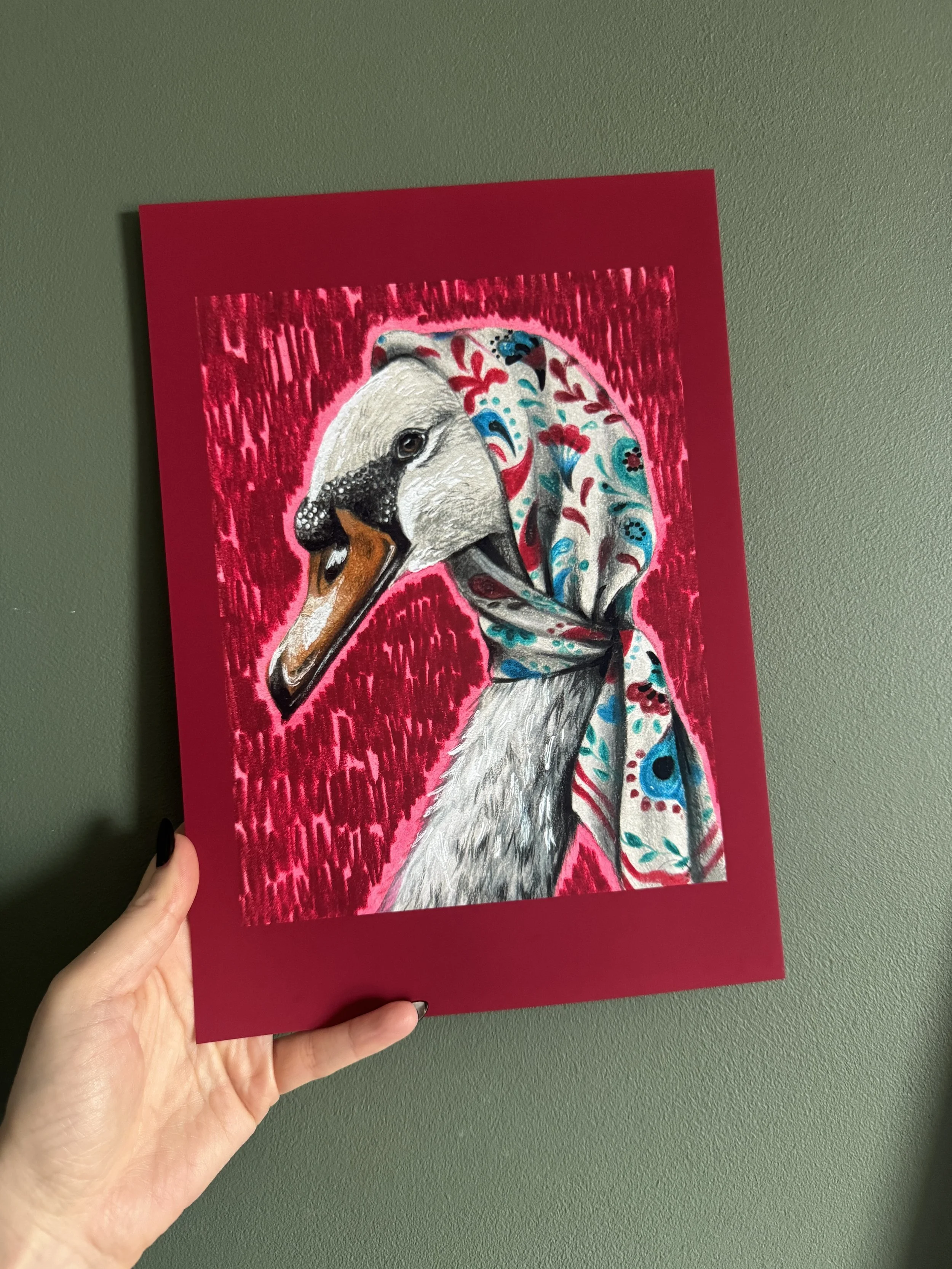 Yves Swan Laurent Print