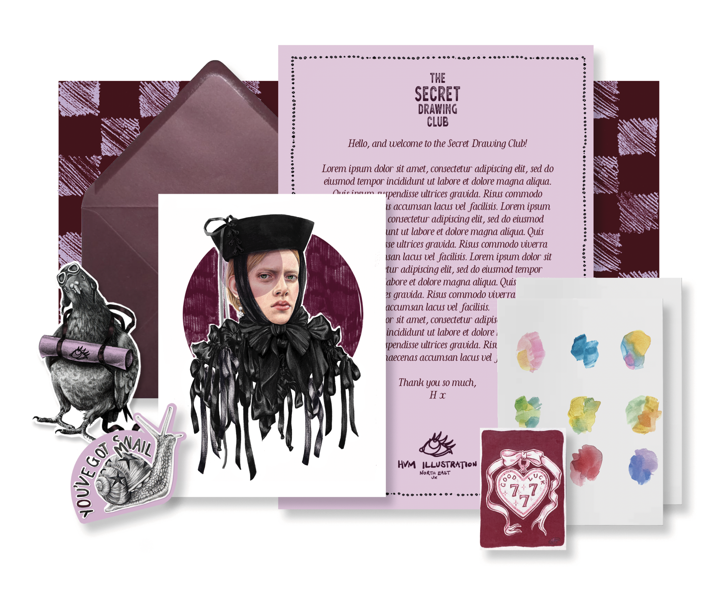 The Secret Drawing Club - Monthly Subscription Snail Mail