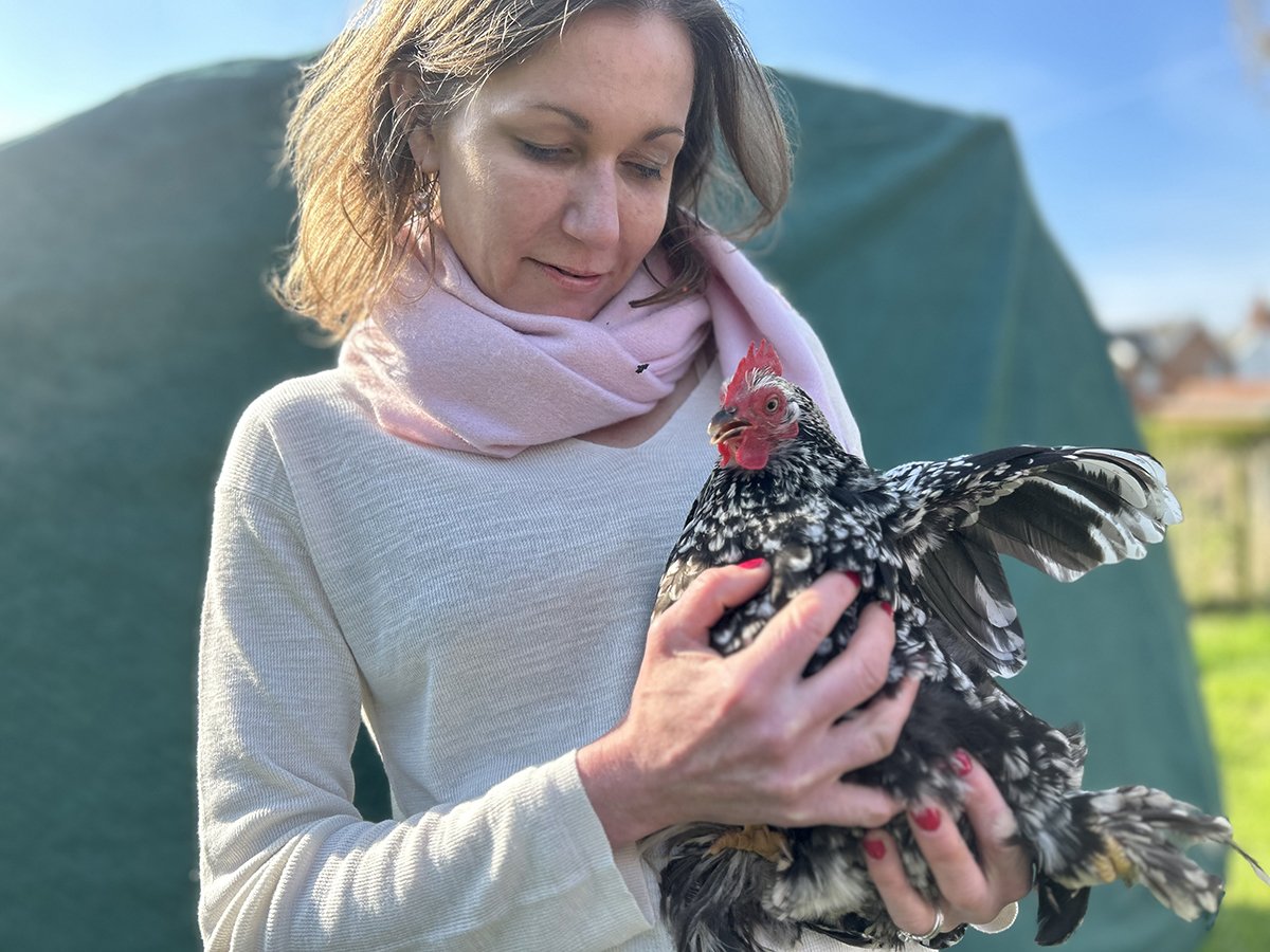 Rachel and hen.jpg
