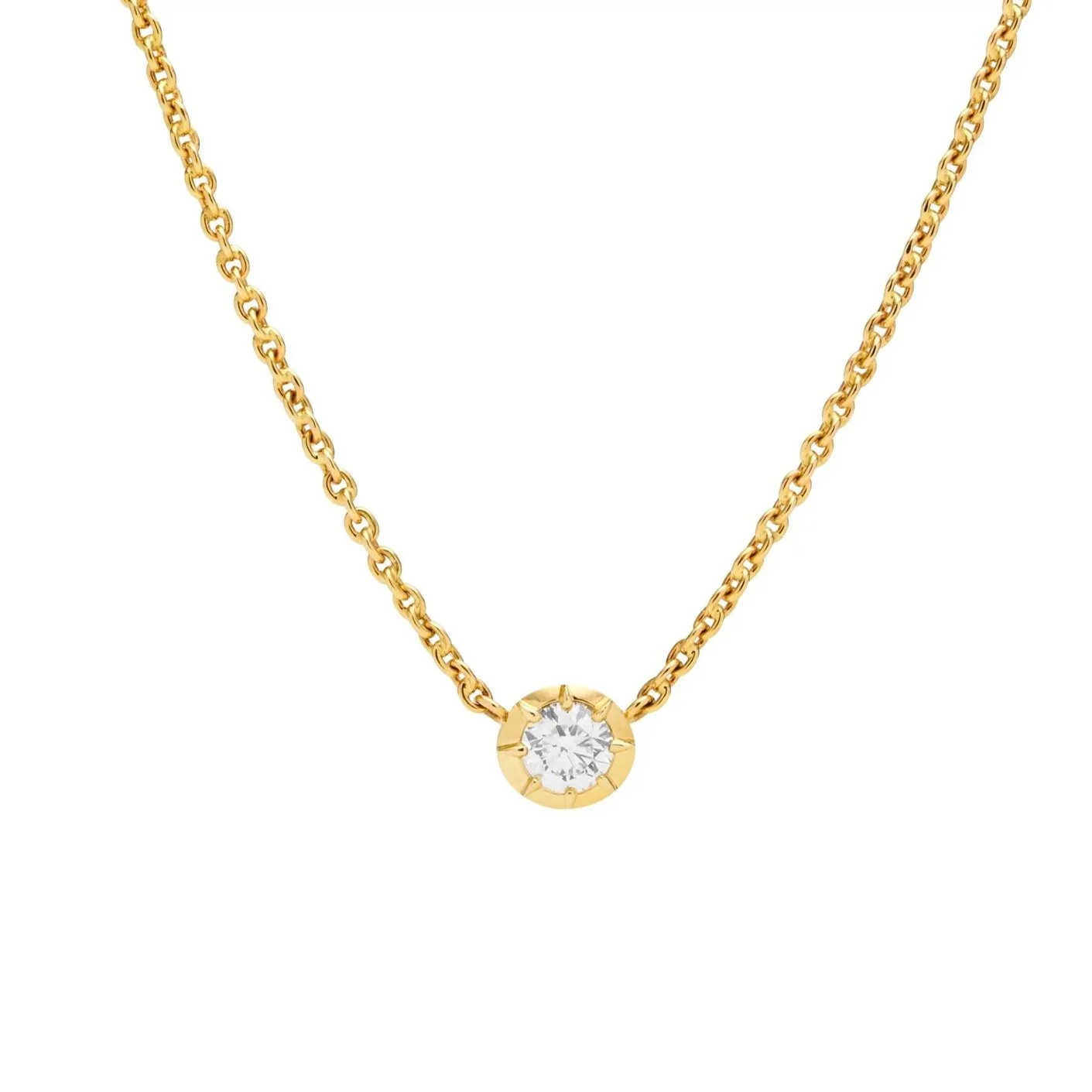 Signature 1ct Cut-Down Collet Diamond Pendant